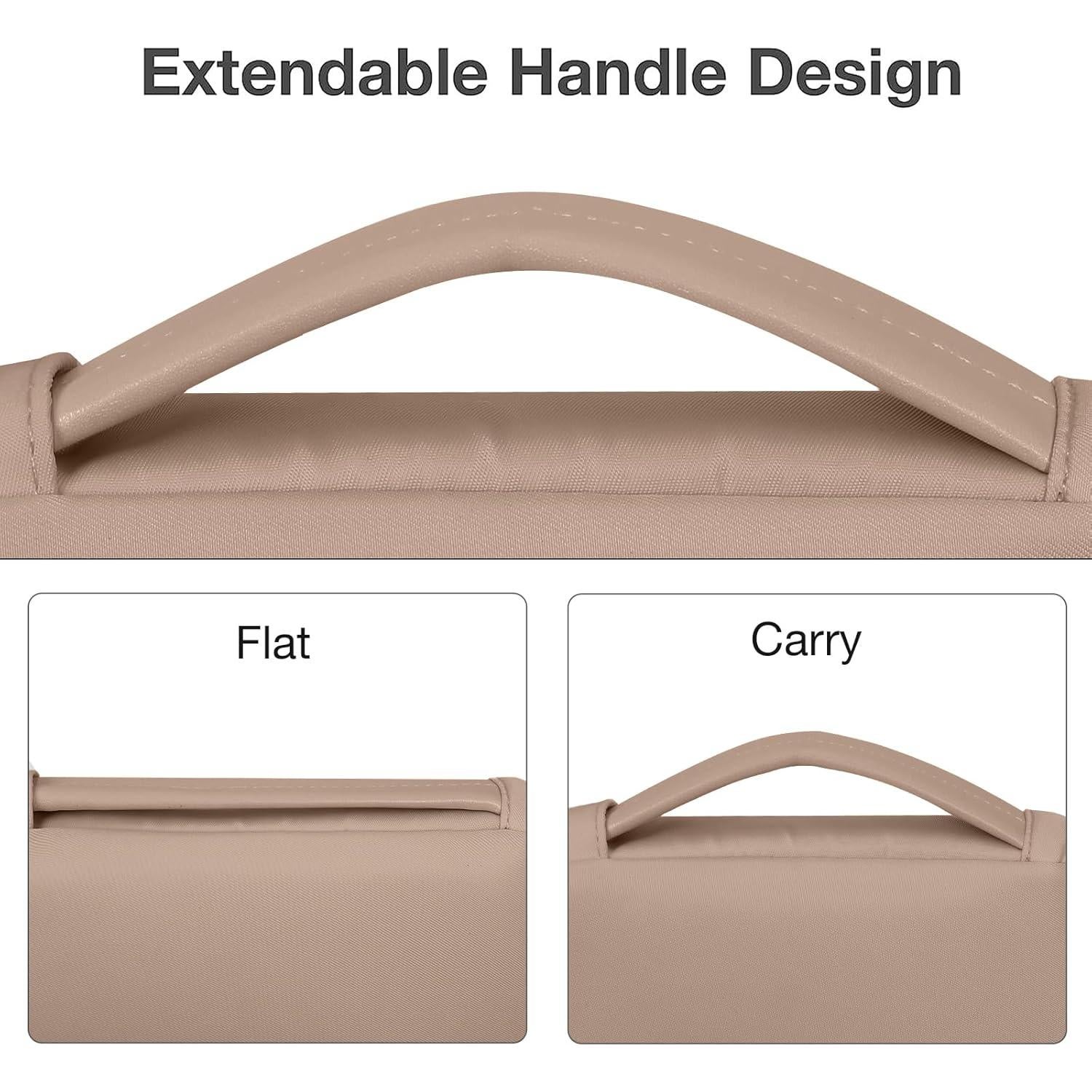 Funda Acolchada para Laptop 13.3" MOSISO Marrón con Asa