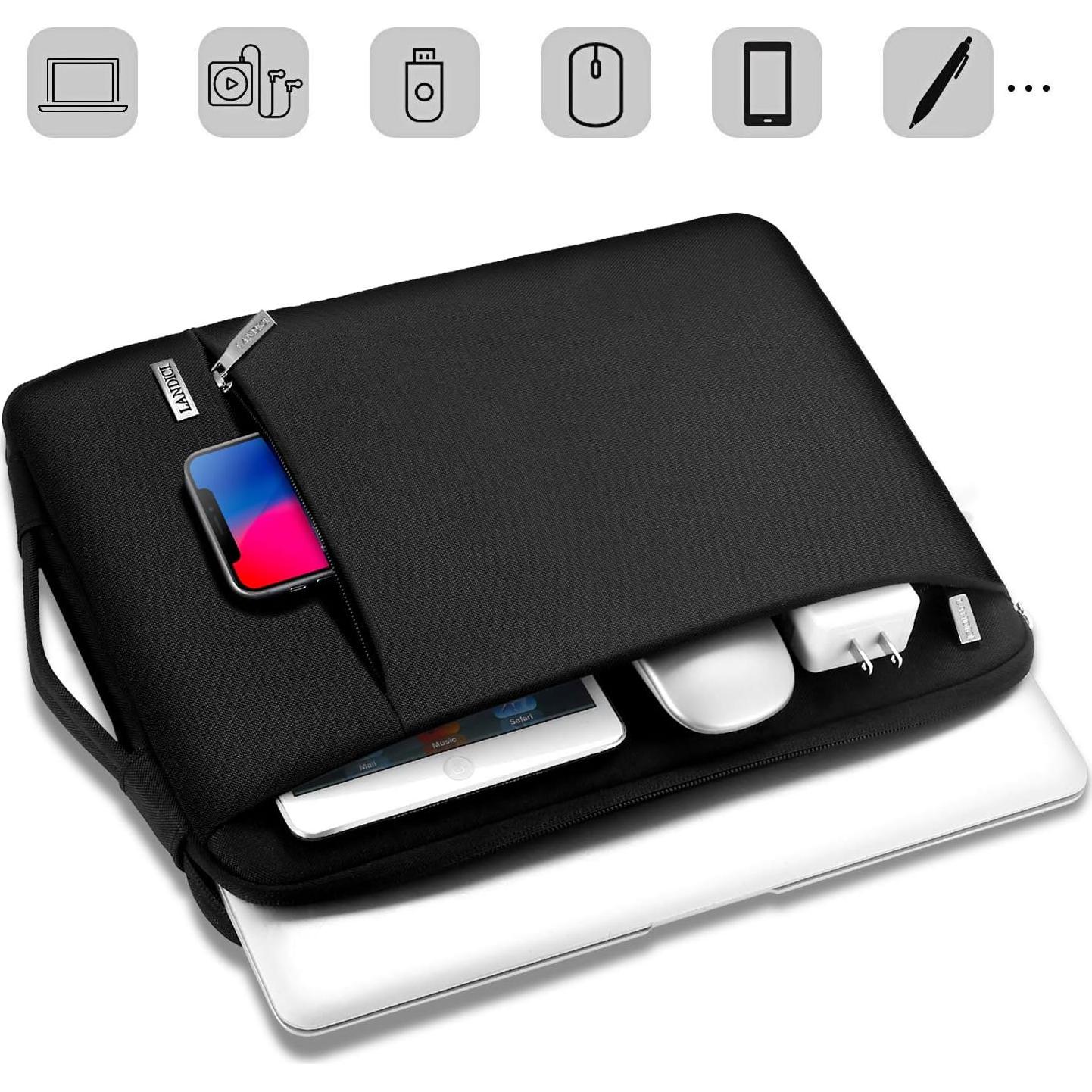 Funda Protectora LANDICI 360° para Laptop 13-14" Negra