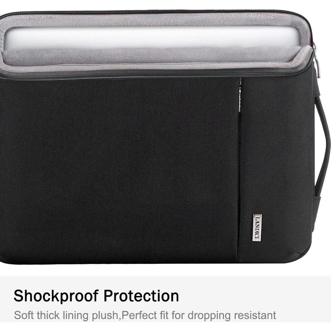 Funda Protectora LANDICI 360° para Laptop 13-14" Negra