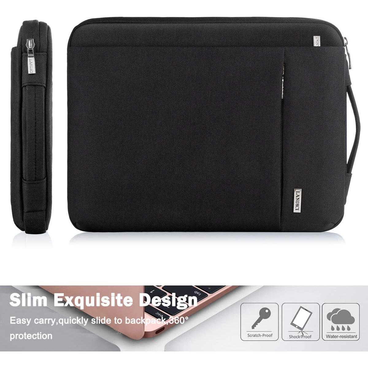 Funda Protectora LANDICI 360° para Laptop 13-14" Negra