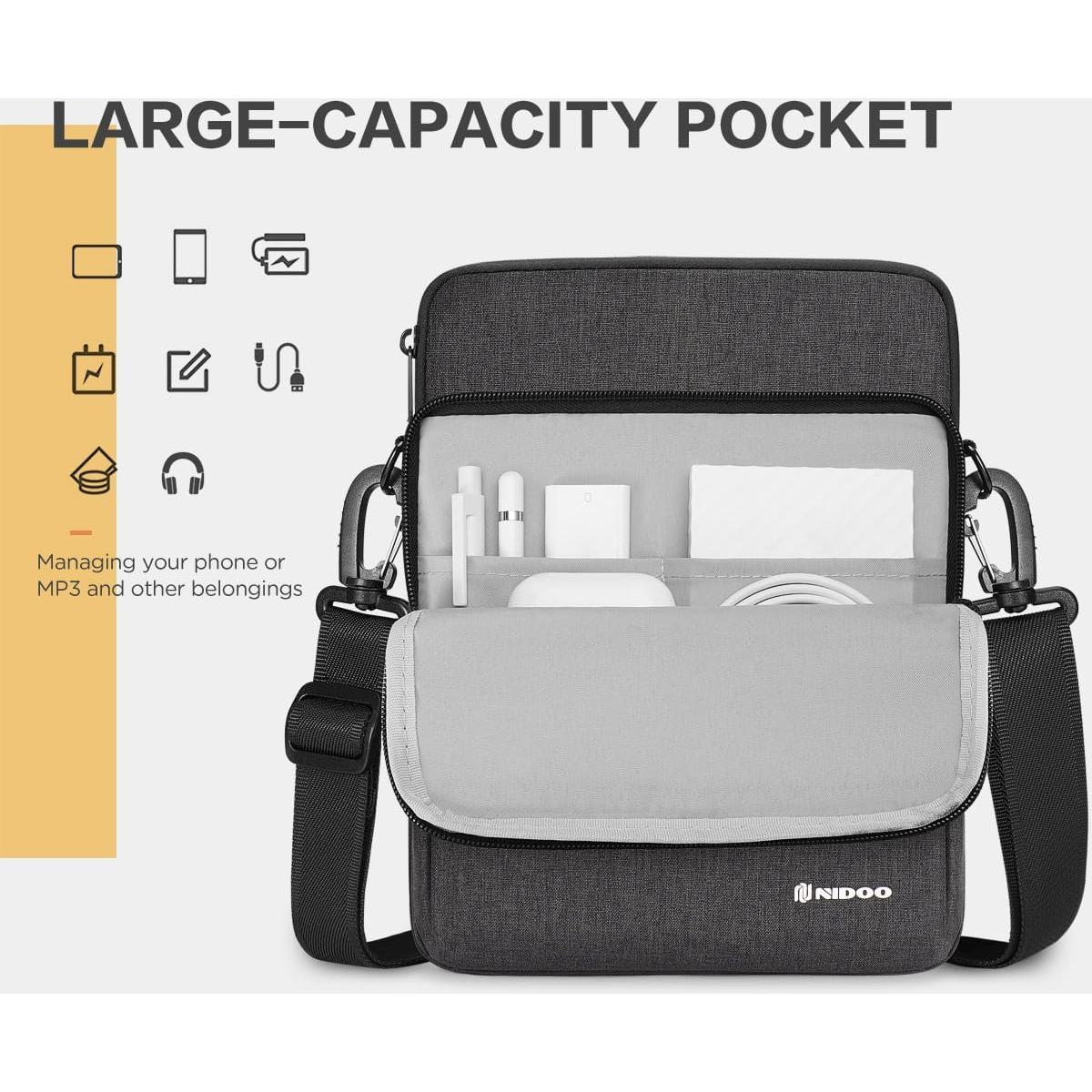 Funda para Laptop NIDOO 10-11" Gris Oscuro - Protección Suave