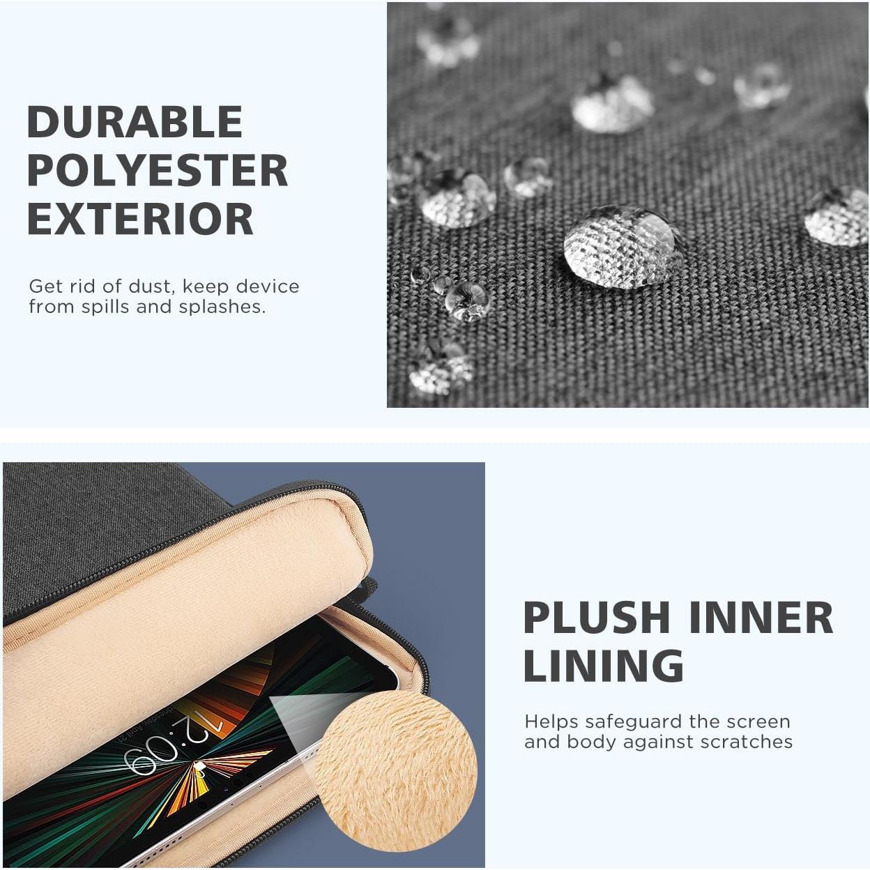 Funda para Laptop NIDOO 10-11" Gris Oscuro - Protección Suave