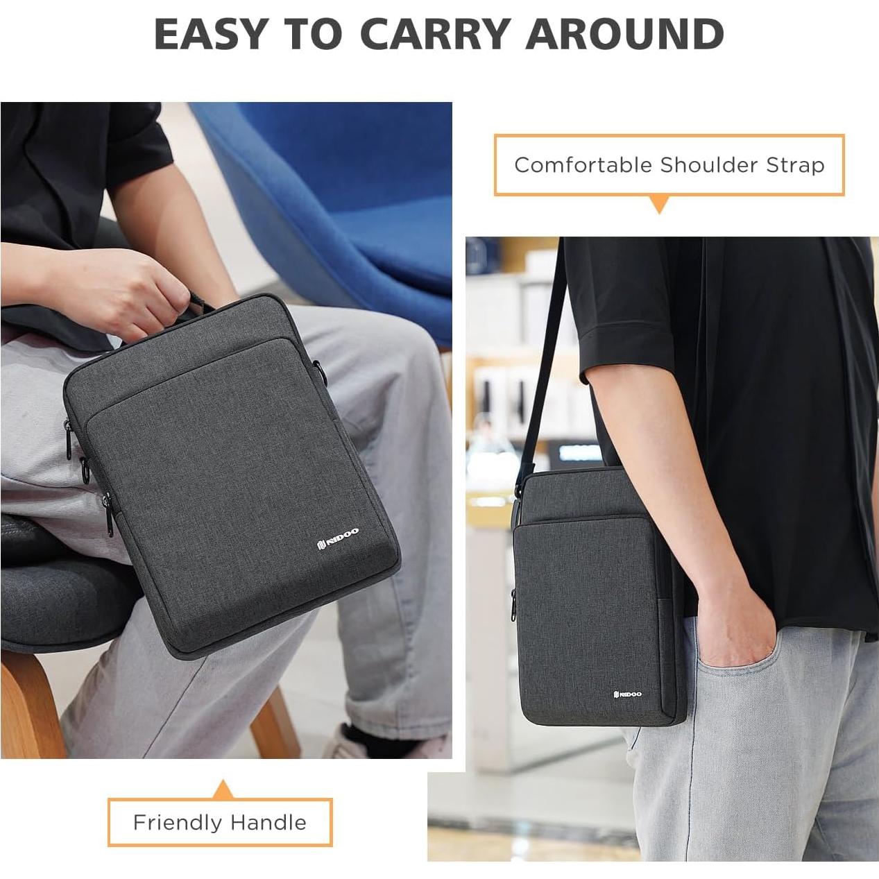 Funda para Laptop NIDOO 10-11" Gris Oscuro - Protección Suave