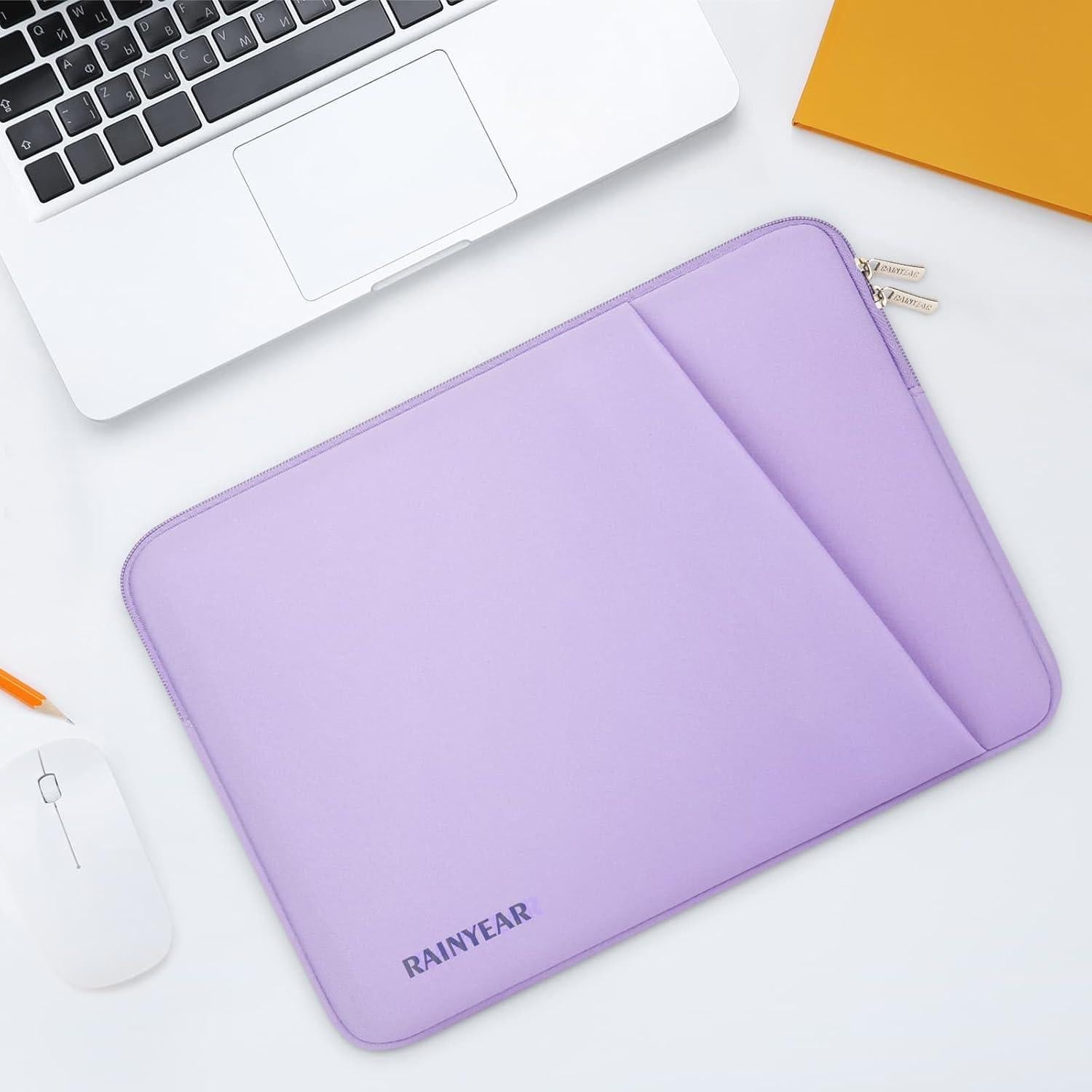 Funda para Laptop RAINYEAR 13.3-14" Morado con Bolsillo