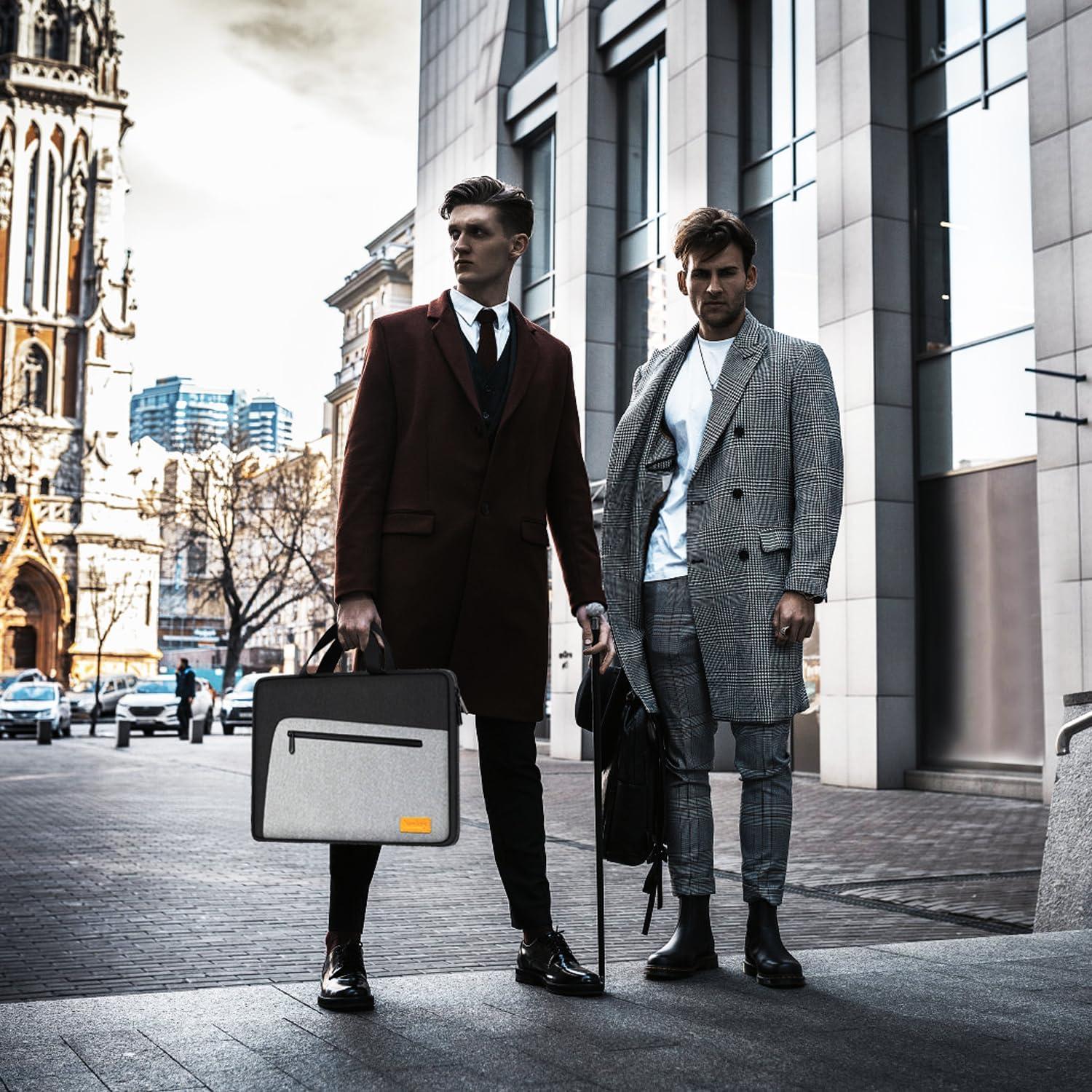 Funda para Laptop 15.6" Naukay Negra/Gris Resistente al Agua