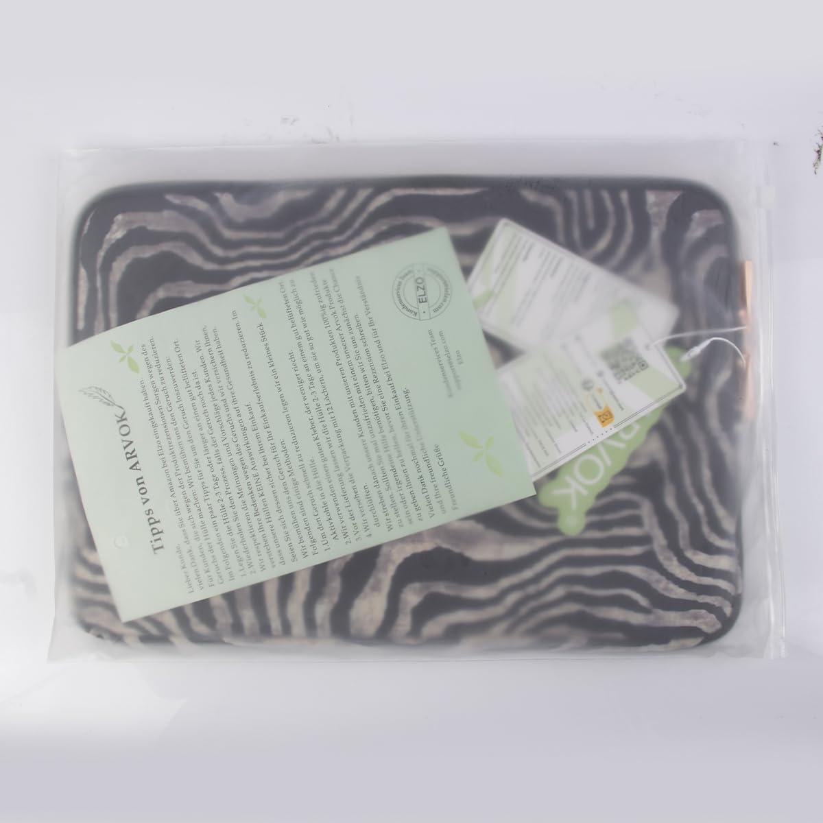 Funda para Laptop ARVOK 13-14" Resistente al Agua Zebra