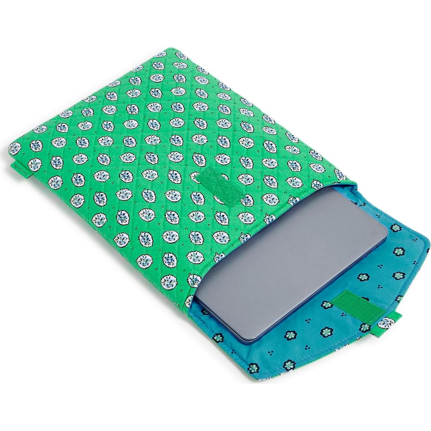 Funda Técnica de Algodón Vera Bradley 10" Verde Jardín