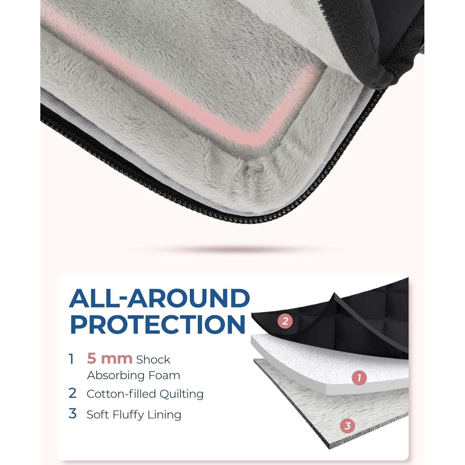 Funda para Laptop 15-16" BAGSMART Acolchada Negra con Correa