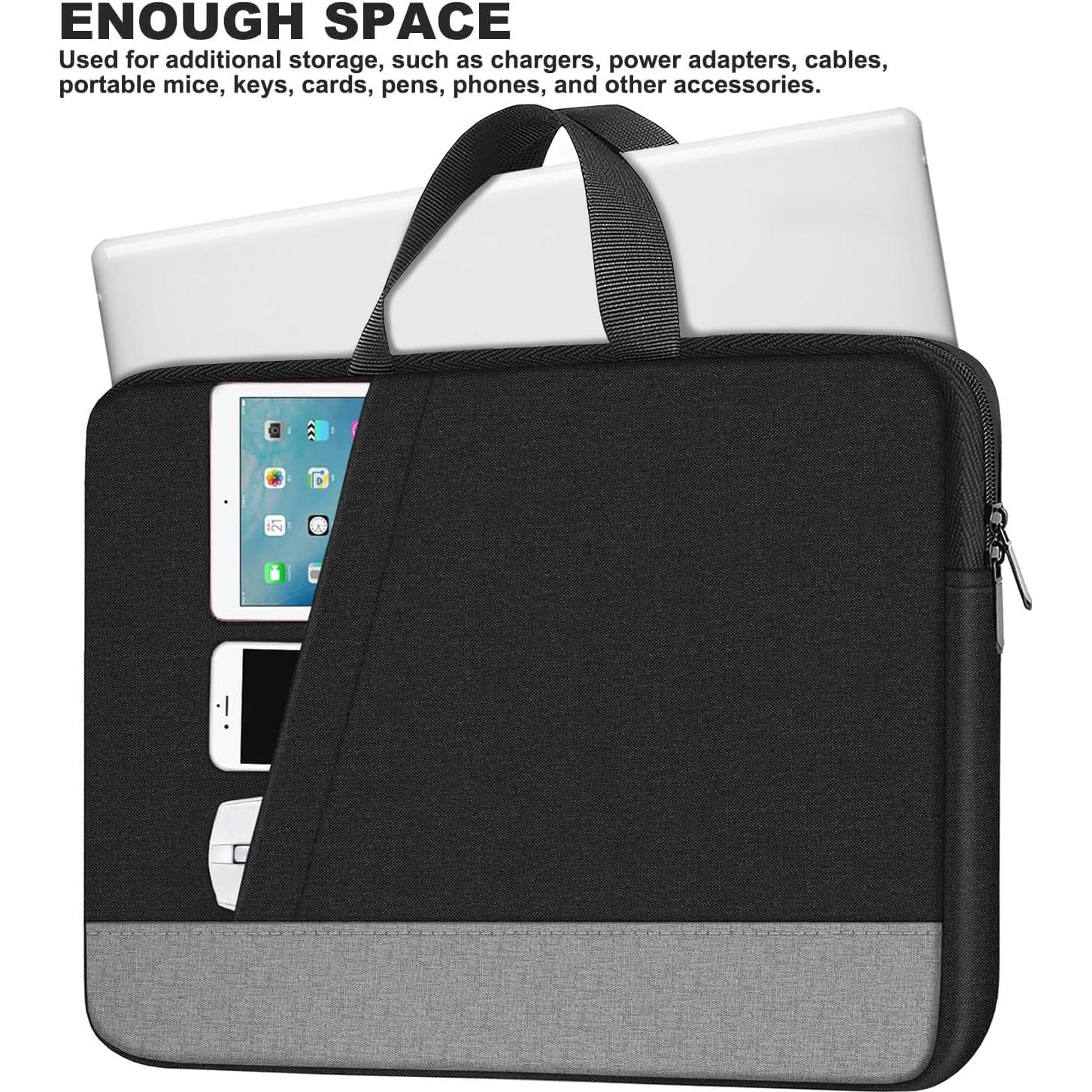 Funda para Laptop 15.6" Ampoock Negra Resistente al Agua