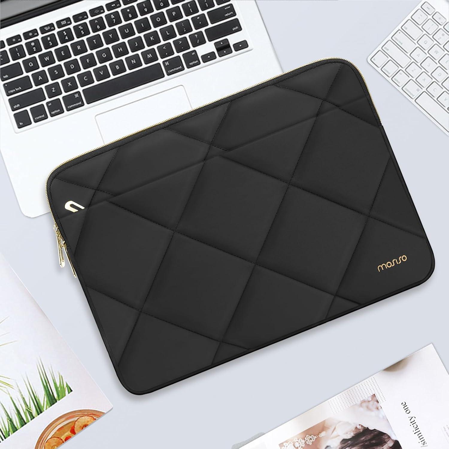 Funda para Laptop 13.3" MOSISO Negra Acolchada con Bolsa