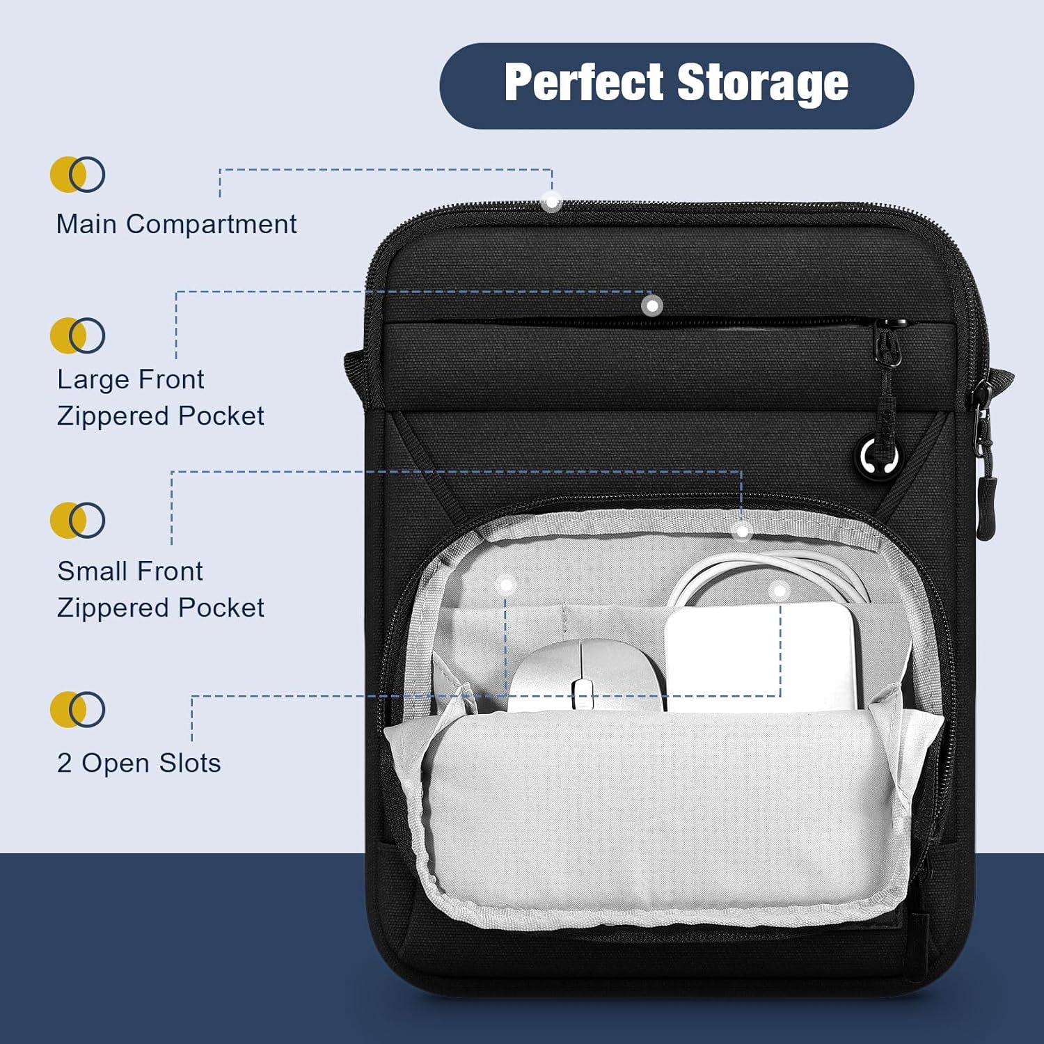 Funda para Laptop MoKo 15.6" Negra, Compatible con MacBook y ASUS