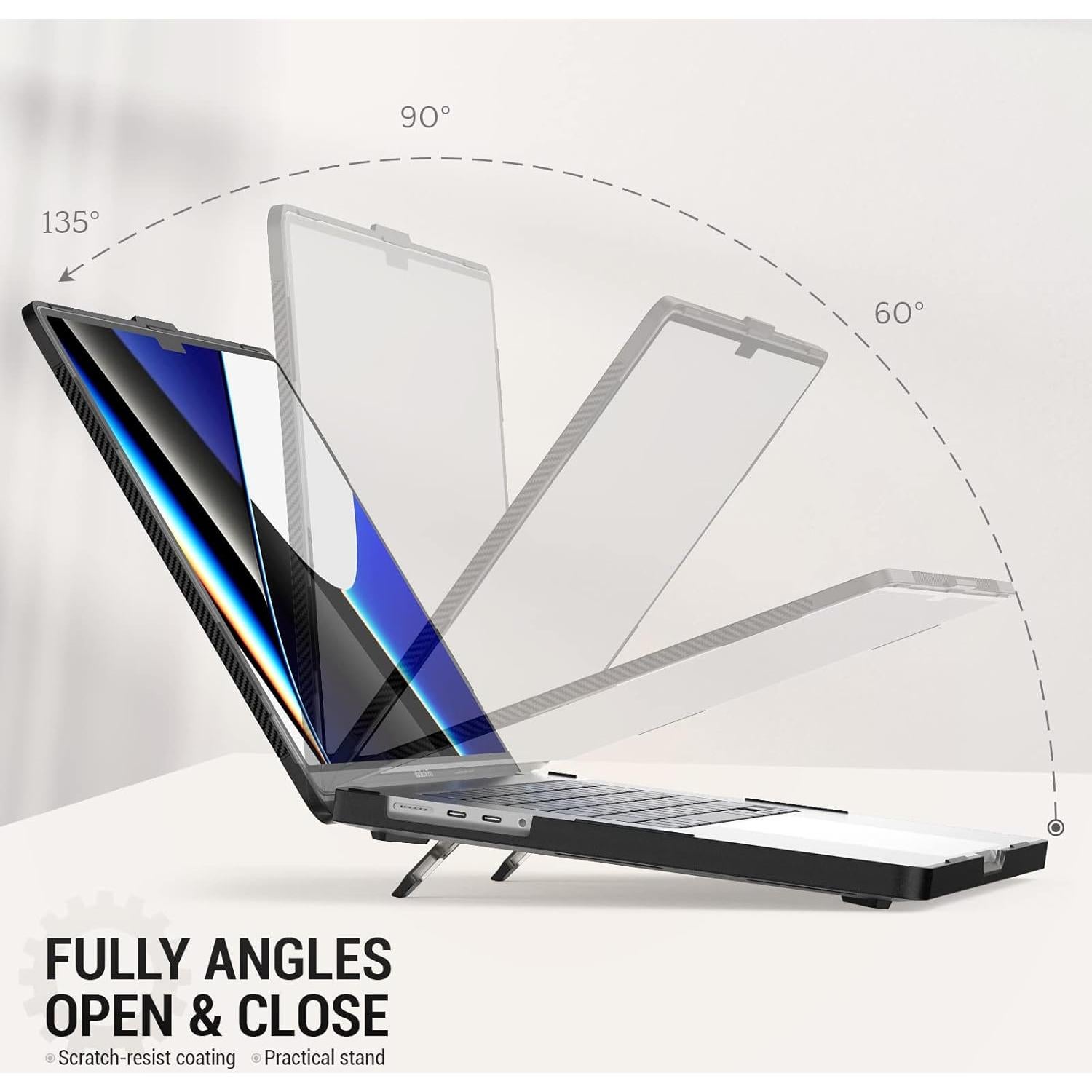 Estuche SEYMAC para MacBook Pro 16" 2021-2024, Negro