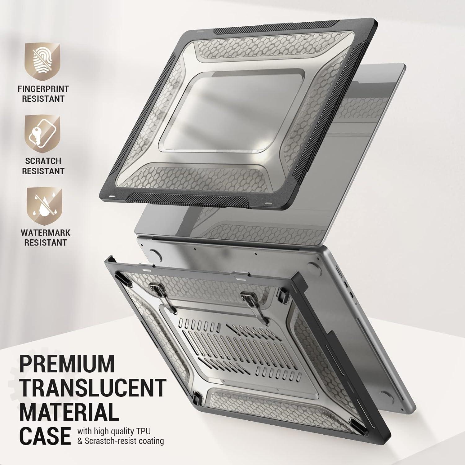 Estuche SEYMAC para MacBook Pro 16" 2021-2024, Negro