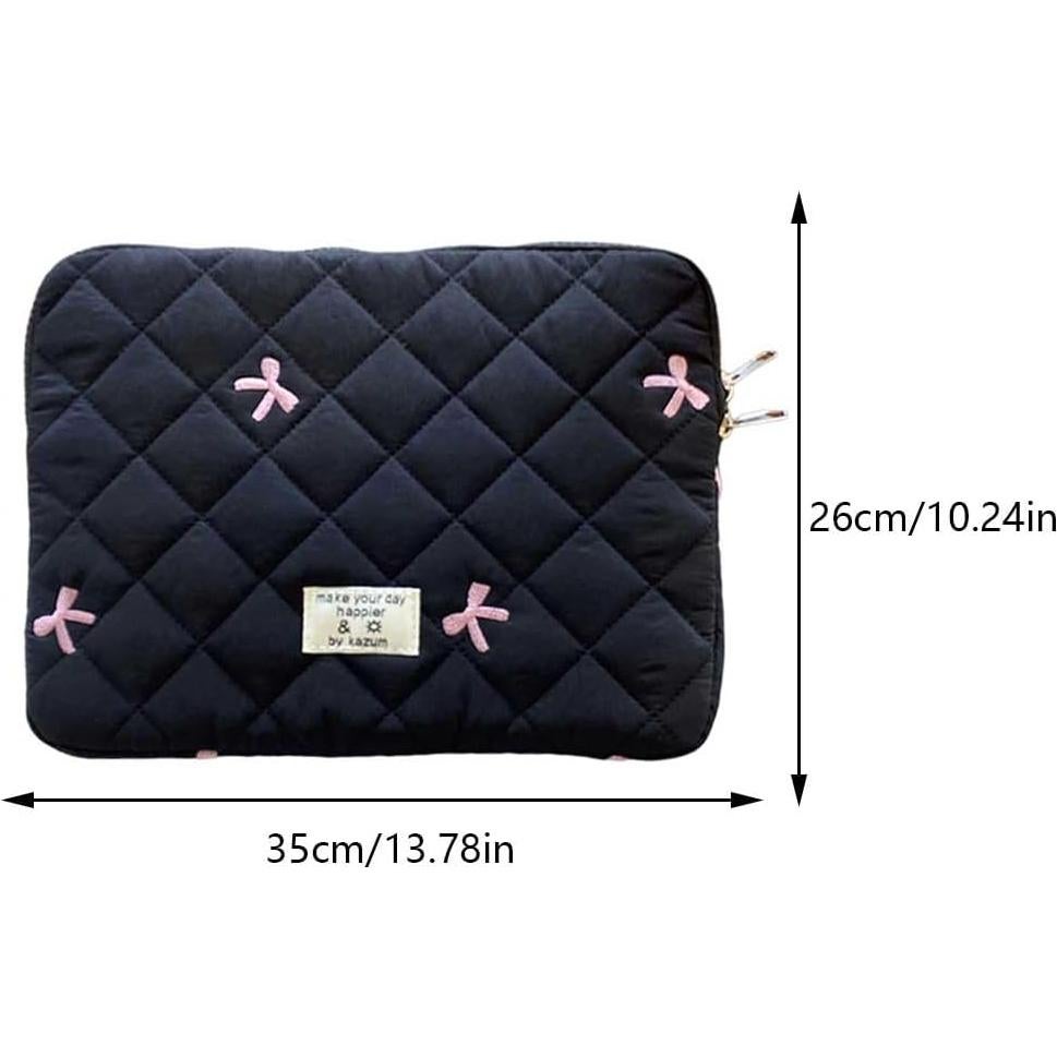 Funda para Laptop HICARRY 33 cm Acolchada Negra con Lazo