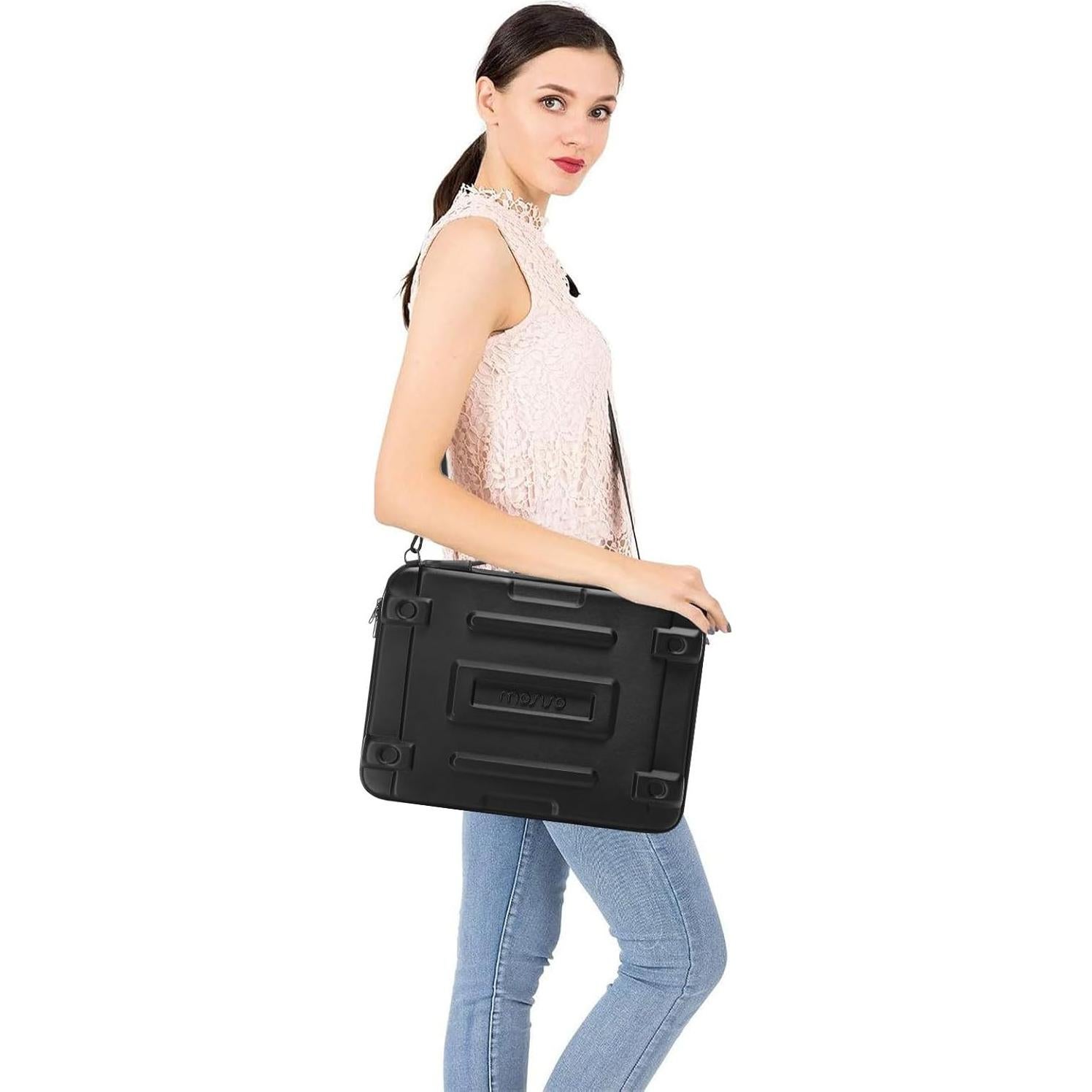 Funda Dura para Laptop MOSISO 15.6" Negra Impermeable