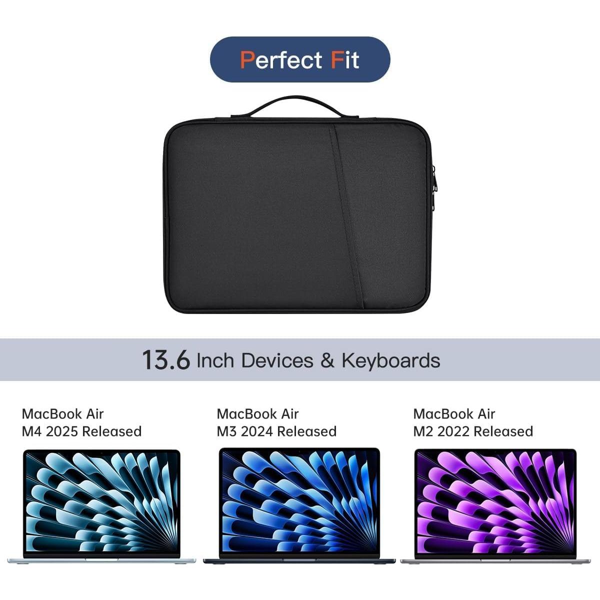Funda para Laptop CASEDAO 13 Pulgadas MacBook Air 2025 Negra