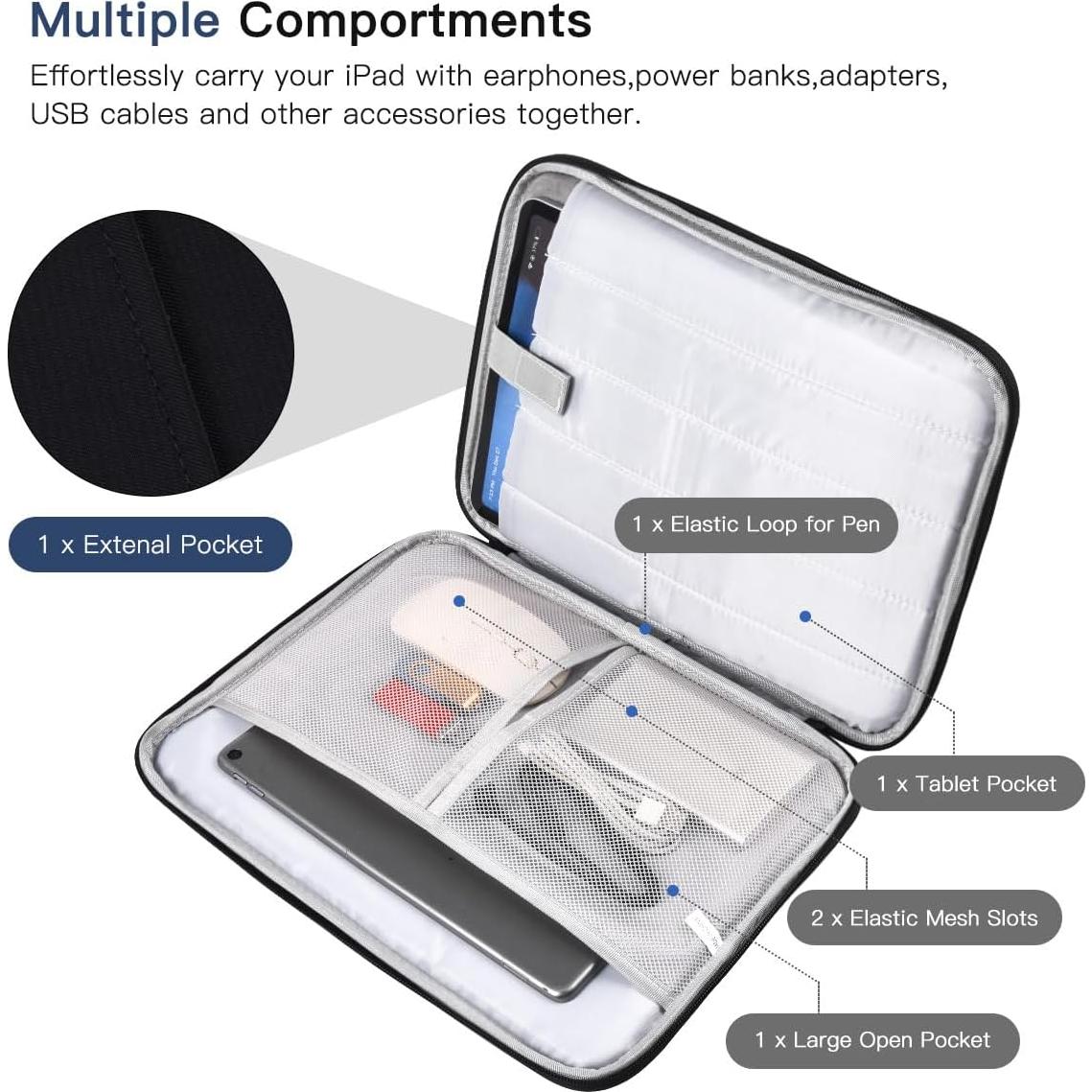 Funda para Laptop CASEDAO 13 Pulgadas MacBook Air 2025 Negra