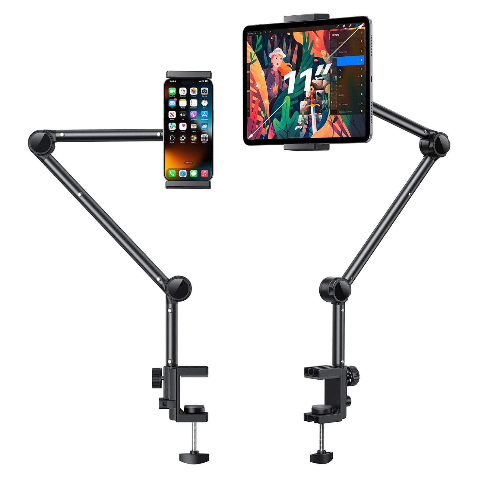 Soporte Ajustable para Tablet y Teléfono OMOTON GH02 4.7-11"