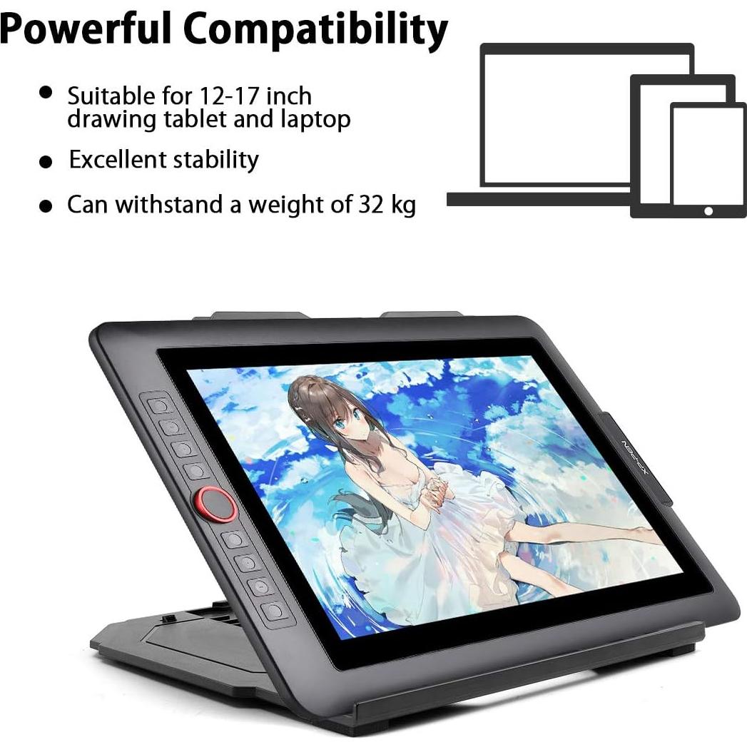 Soporte para Tableta de Dibujo Frunsi Ajustable 12-17" Gris