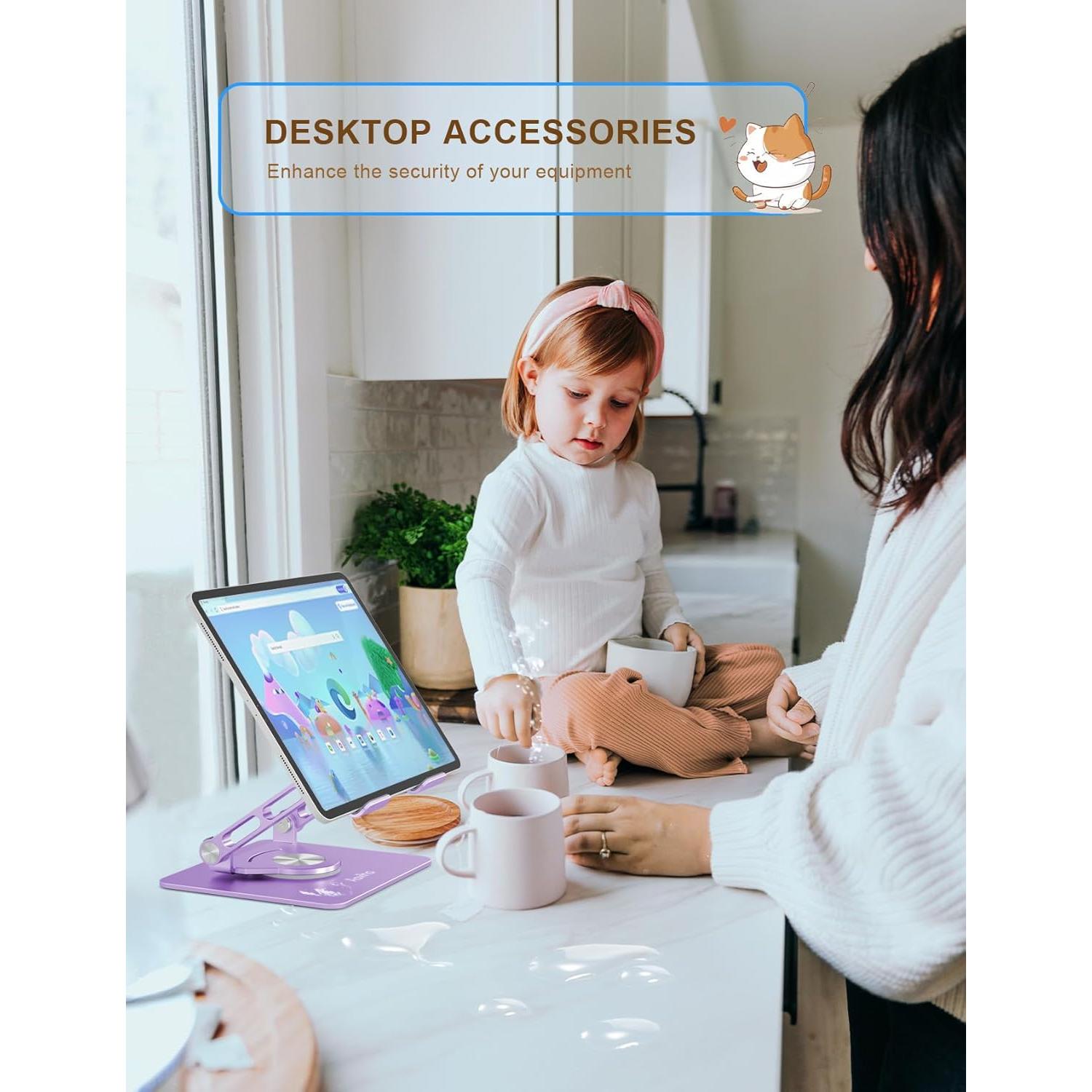 Soporte para Tablet Aoviho T8 360° Rotatorio Plegable 4-13.3"