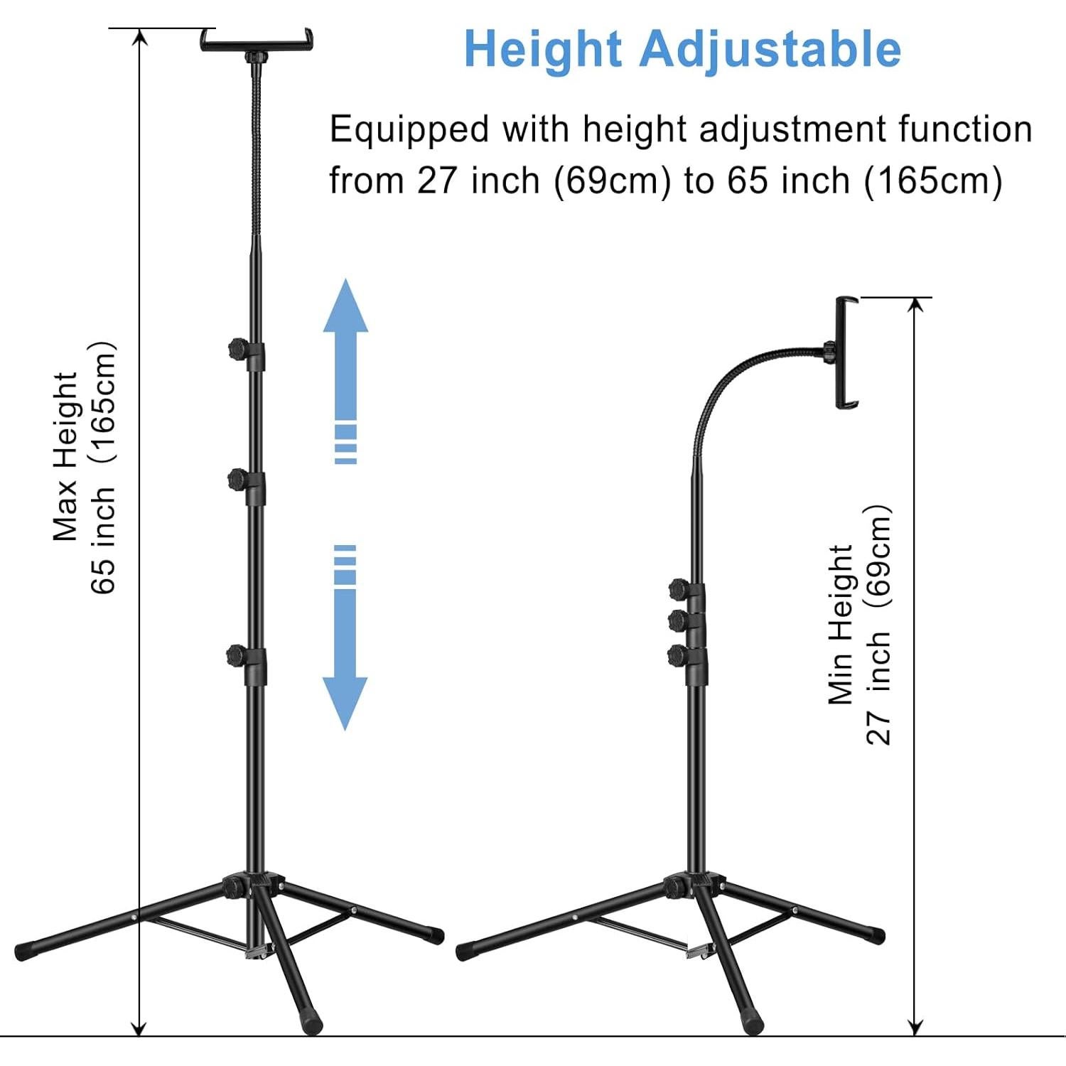 Soporte de trípode ajustable Awlbstruse para iPad y tabletas