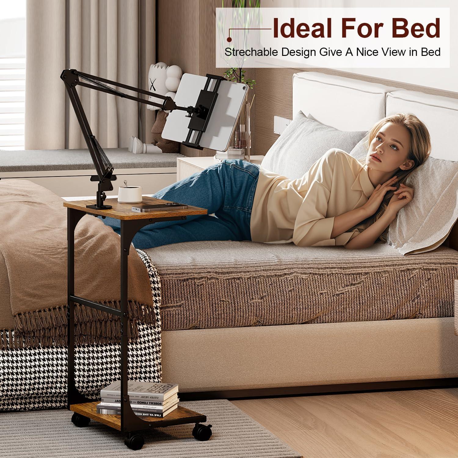 Soporte de Tablet de Piso Cidaziya Ajustable 71-137 cm con Ruedas