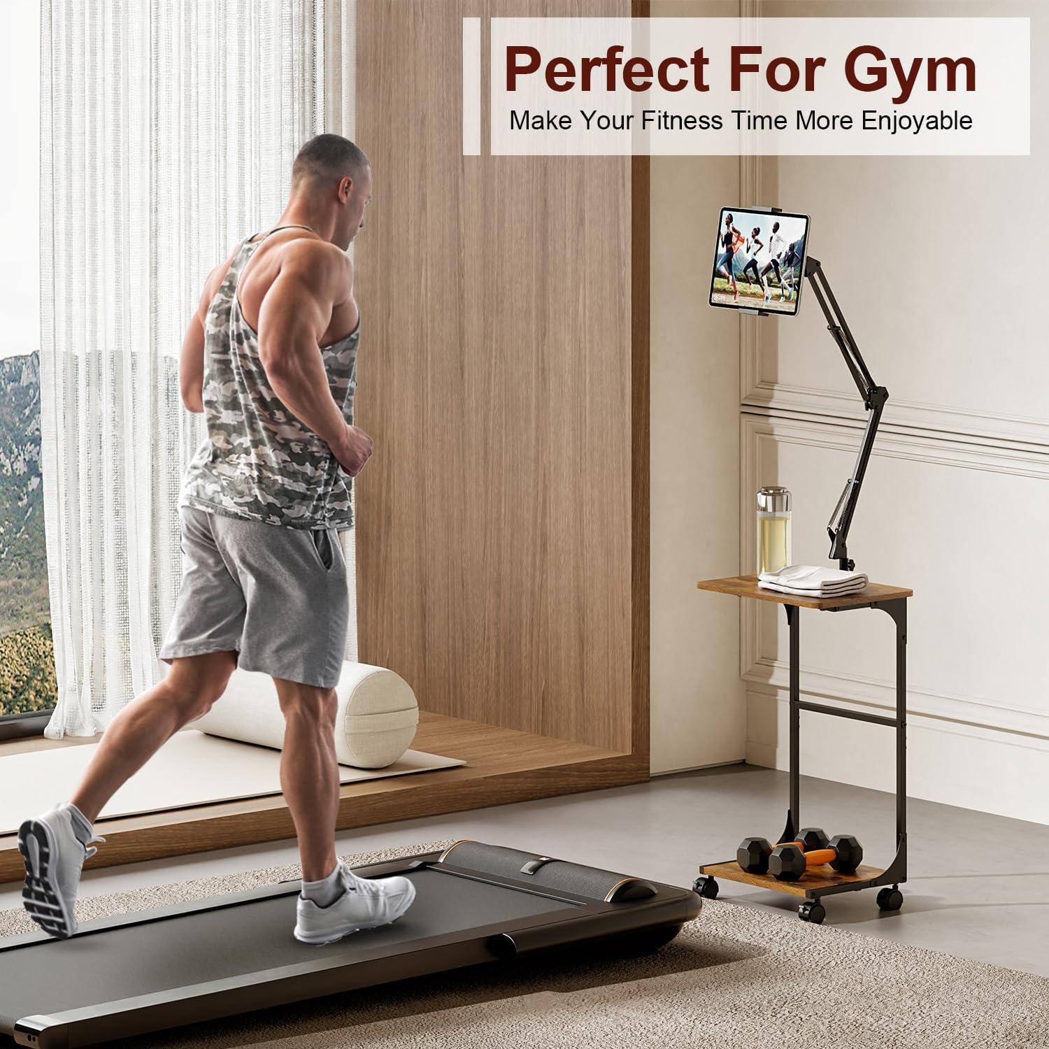 Soporte de Tablet de Piso Cidaziya Ajustable 71-137 cm con Ruedas