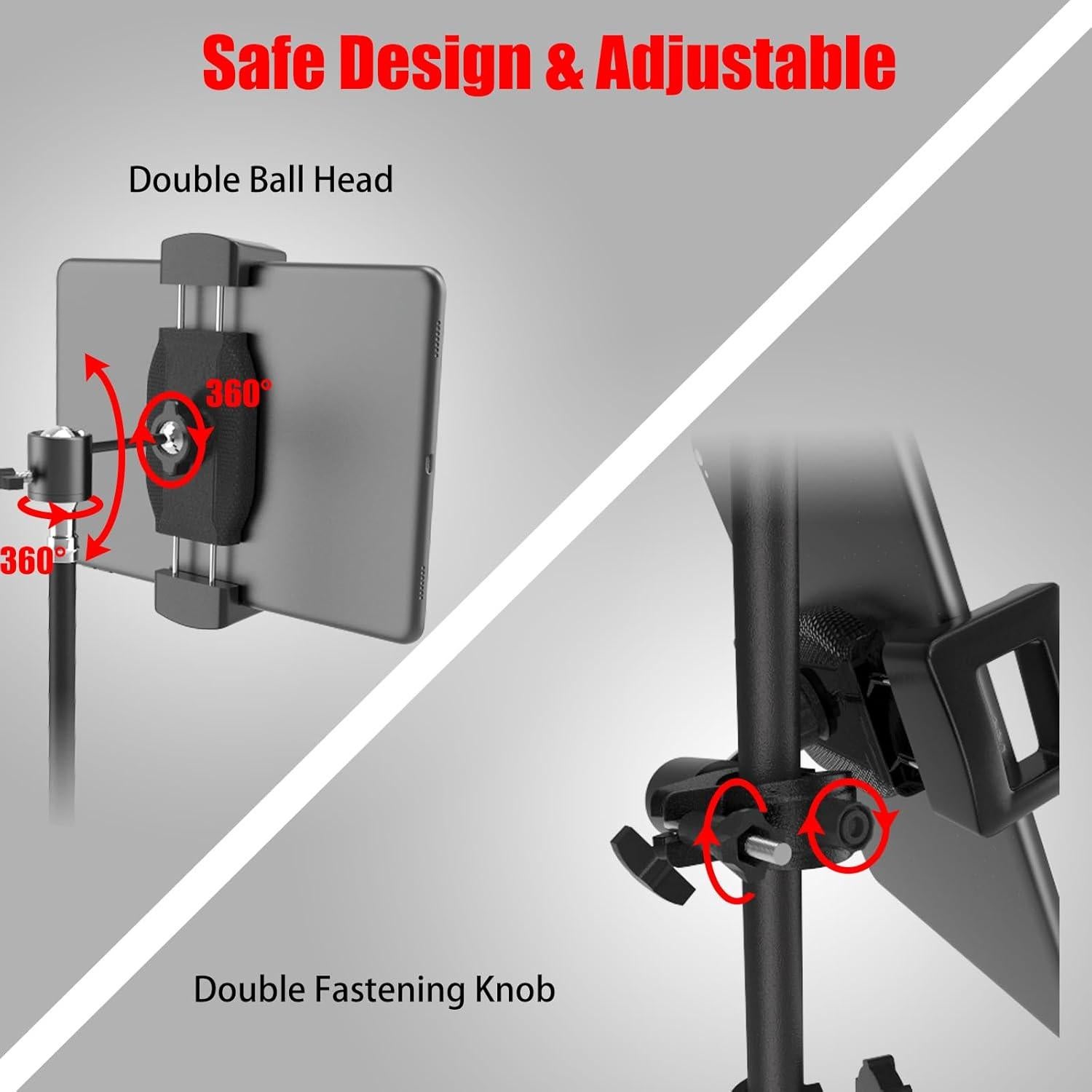 Soporte de Tableta Kereal MIH01 con Cabeza de Bola 360°