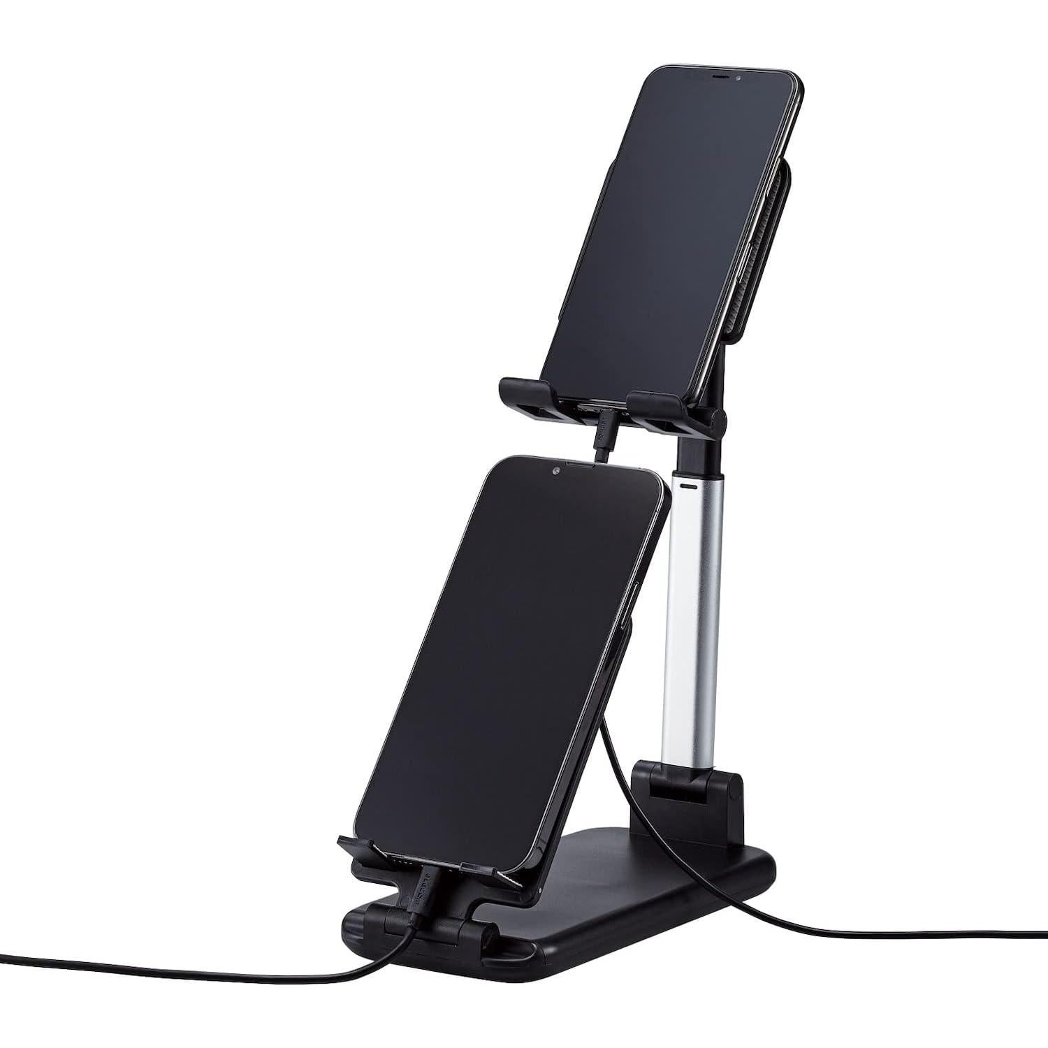 Soporte para Tablet y Smartphone Elecom TB-DSARM2VBK, Ajustable, Negro