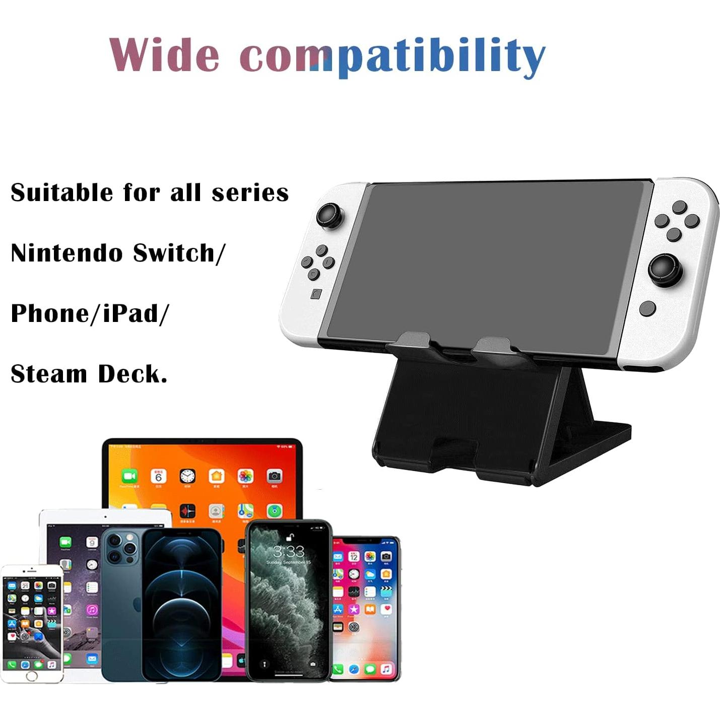 Soporte Plegable UDEE para Nintendo Switch y Dispositivos - Negro