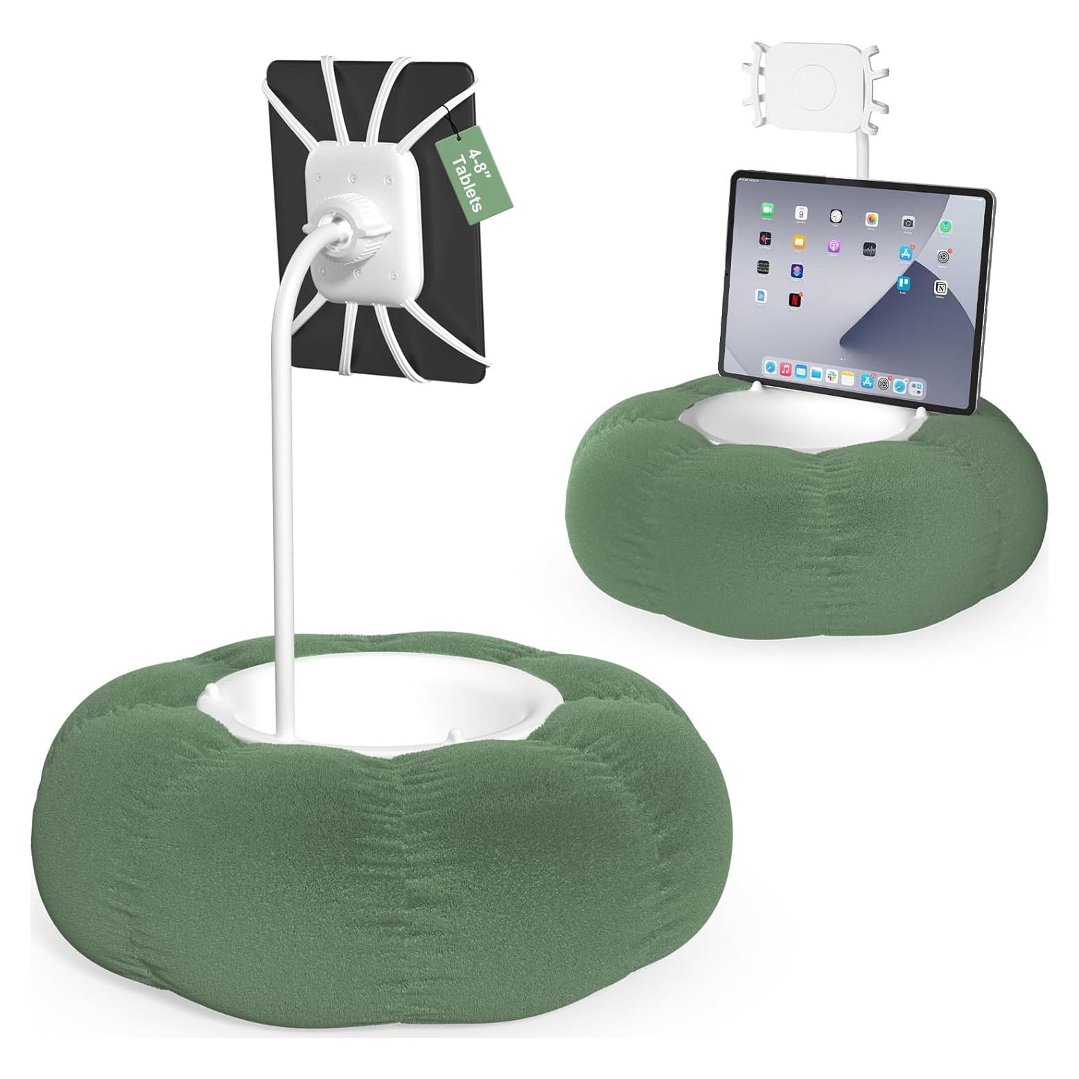 Soporte de Almohada para Kindle y iPad Arctiiro Verde - Ajustable