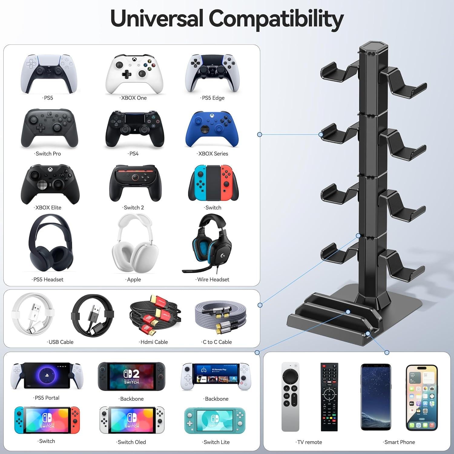 Soporte para Auriculares y Controladores Kytok - Organizador de Escritorio