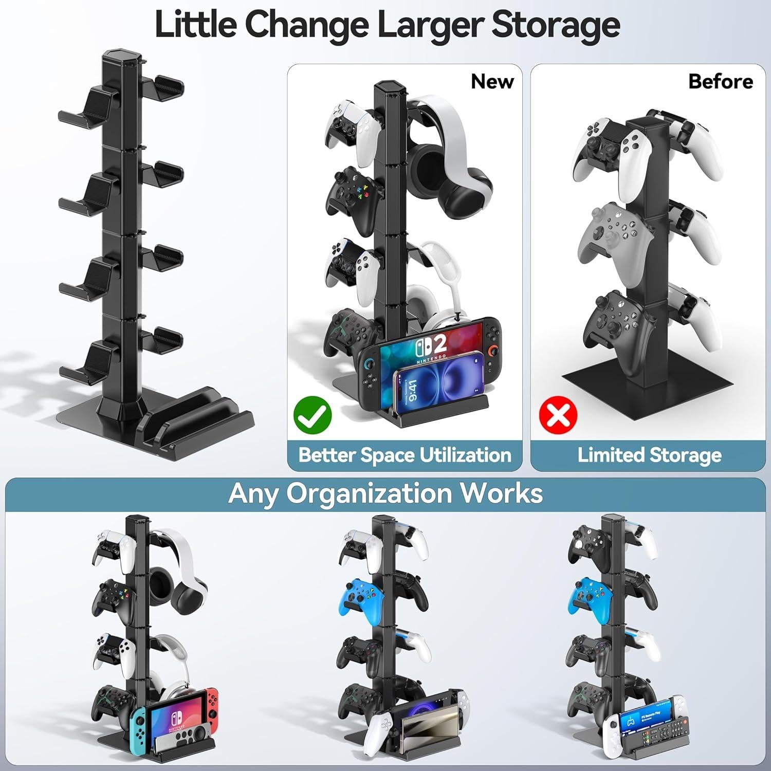 Soporte para Auriculares y Controladores Kytok - Organizador de Escritorio