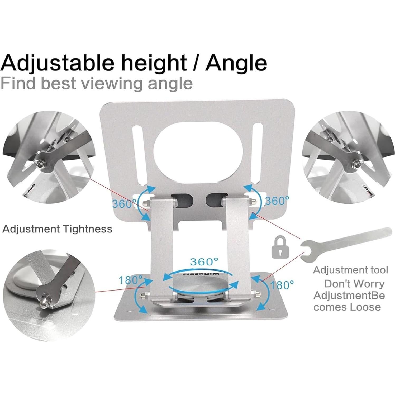 Soporte Ajustable para Tablet Winusers 360° Plegable Plata