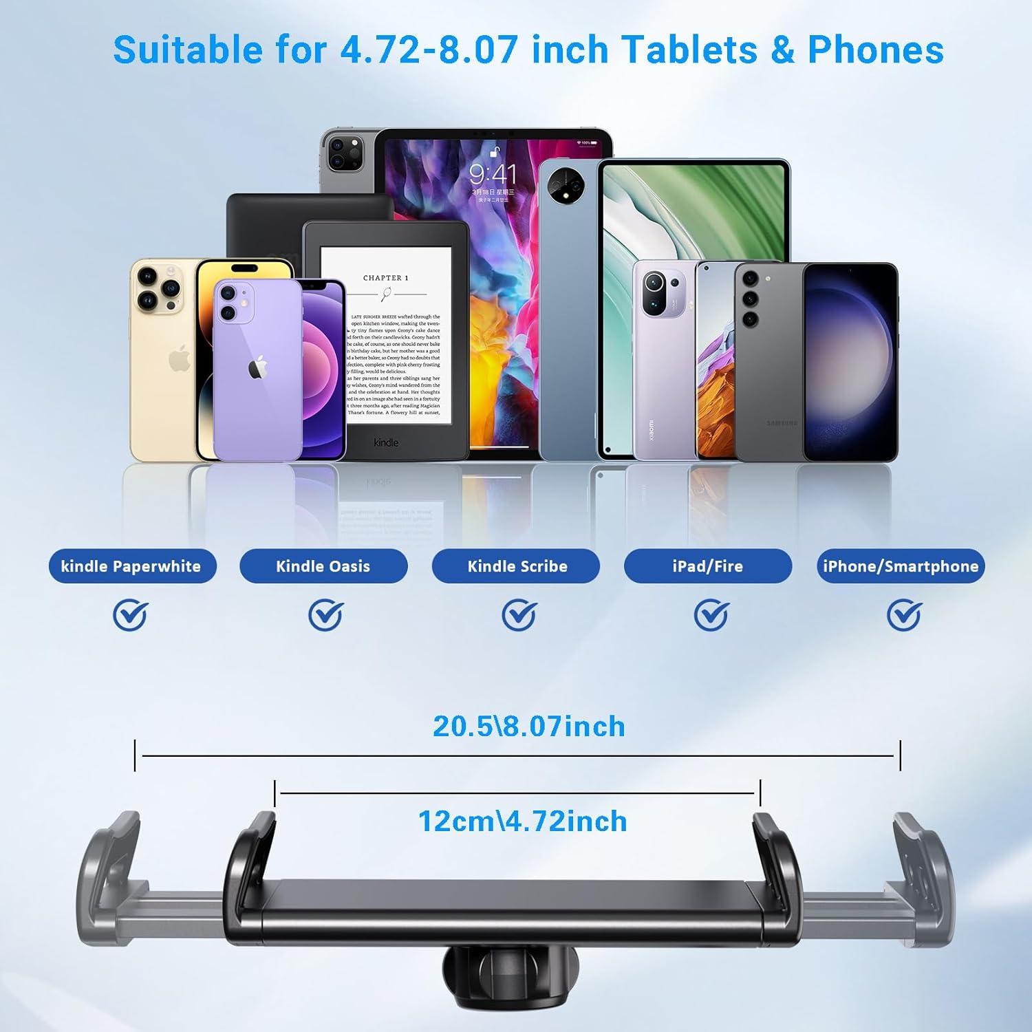 Soporte Gooseneck para Tablet y Kindle Kefotic K2 - Negro