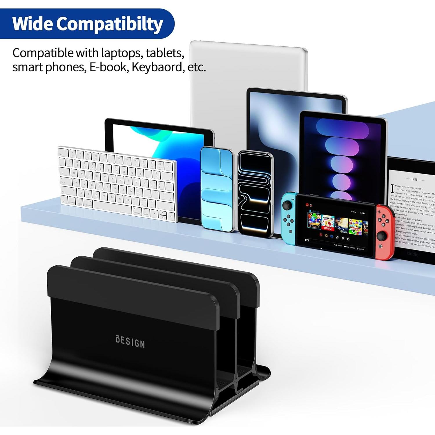 Soporte Vertical para Laptop BESIGN LS13 4 en 1 Antideslizante