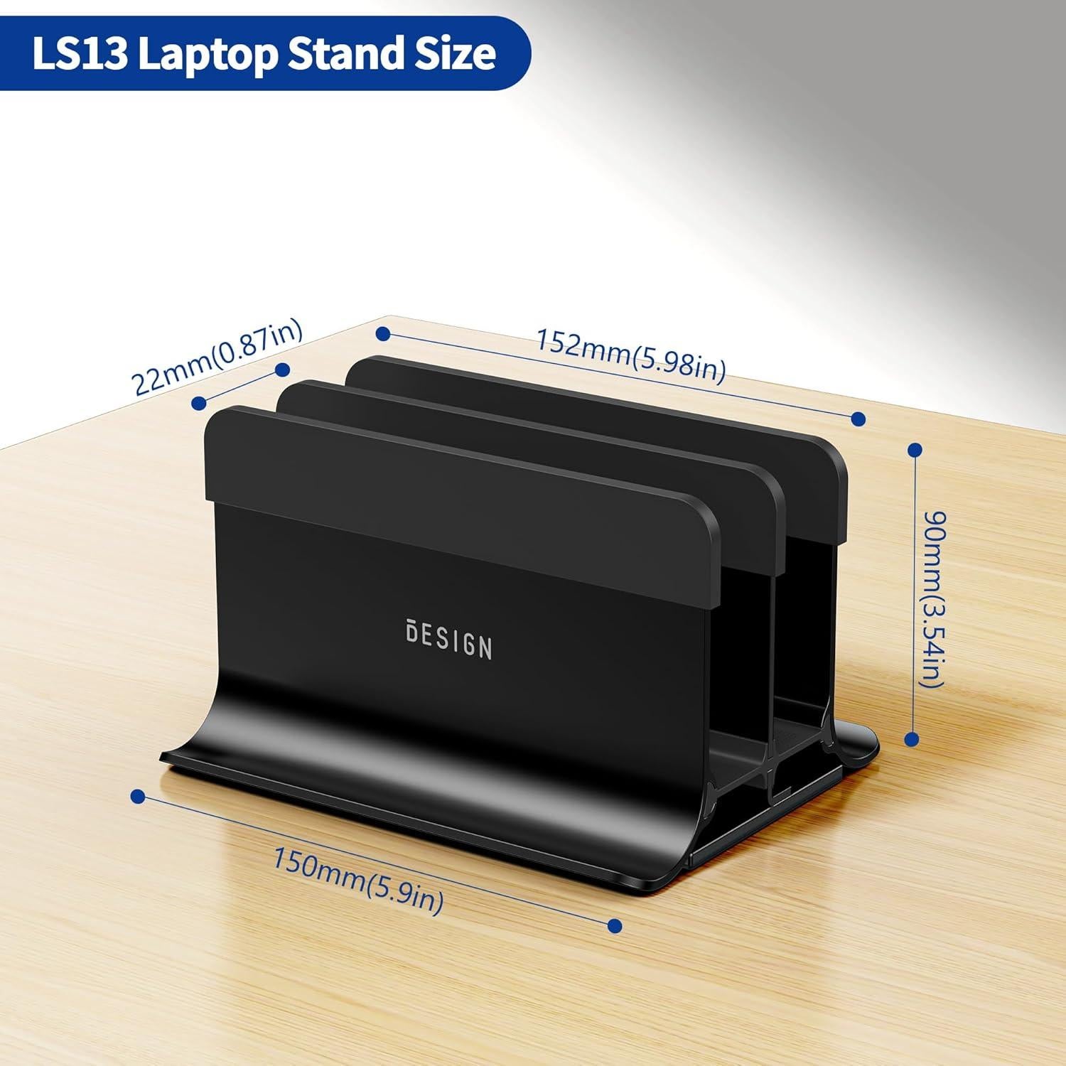 Soporte Vertical para Laptop BESIGN LS13 4 en 1 Antideslizante
