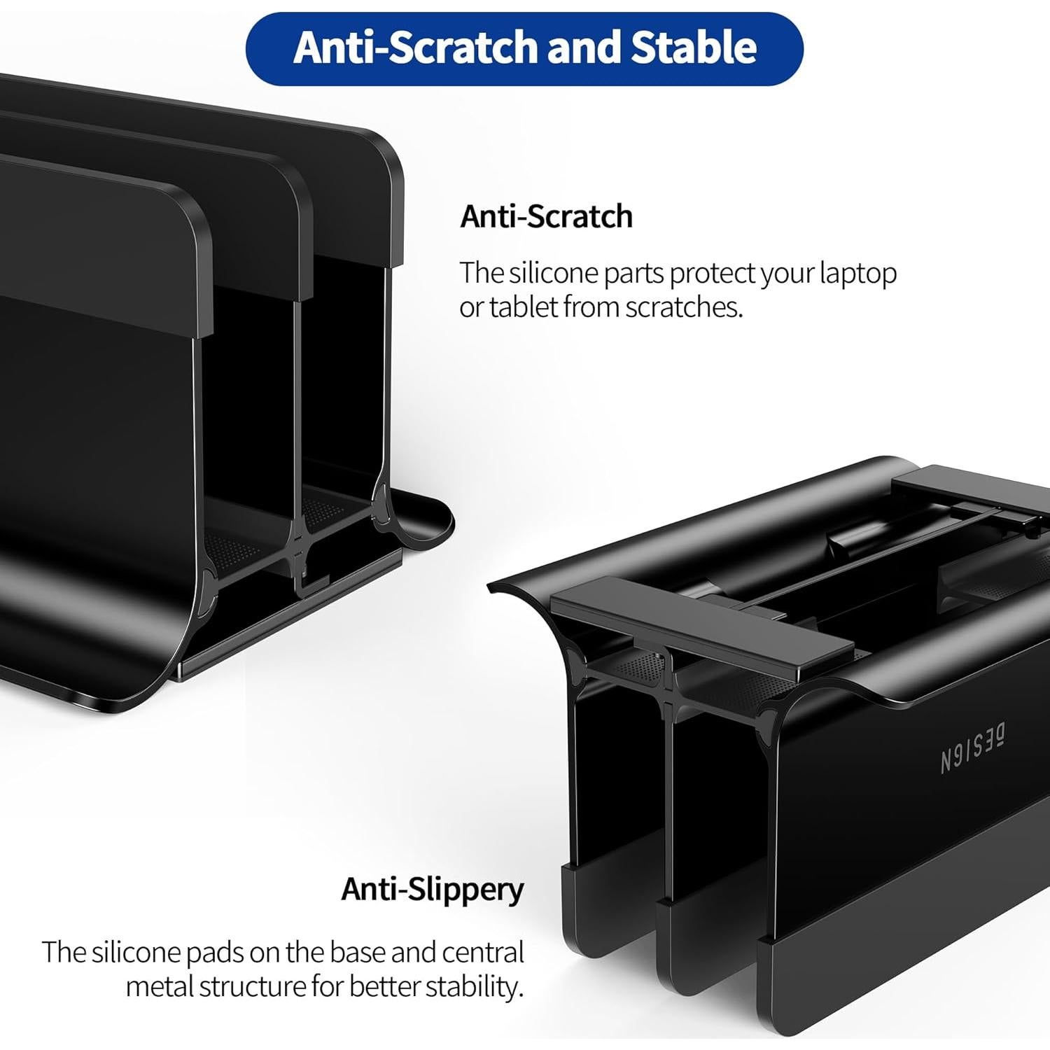 Soporte Vertical para Laptop BESIGN LS13 4 en 1 Antideslizante