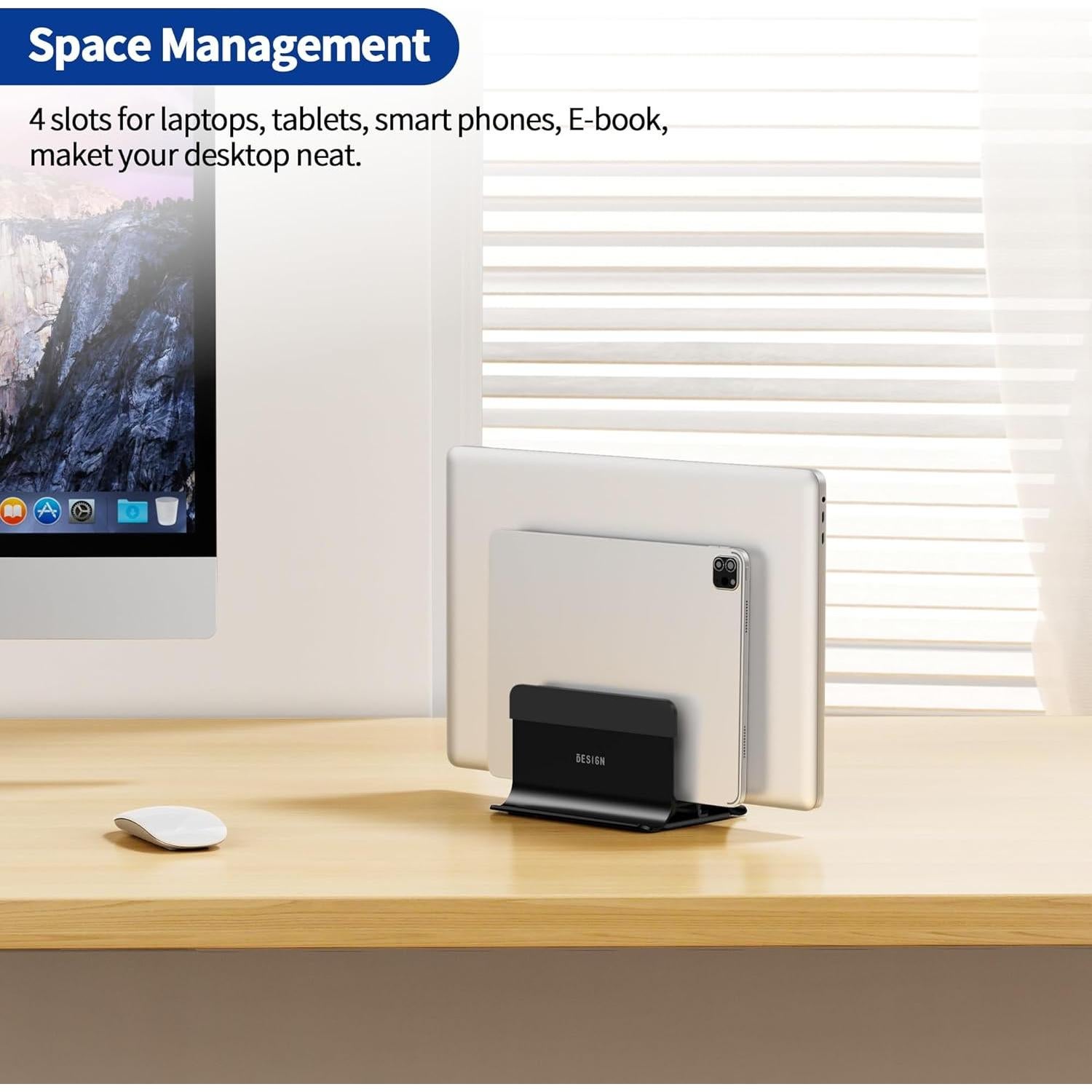 Soporte Vertical para Laptop BESIGN LS13 4 en 1 Antideslizante