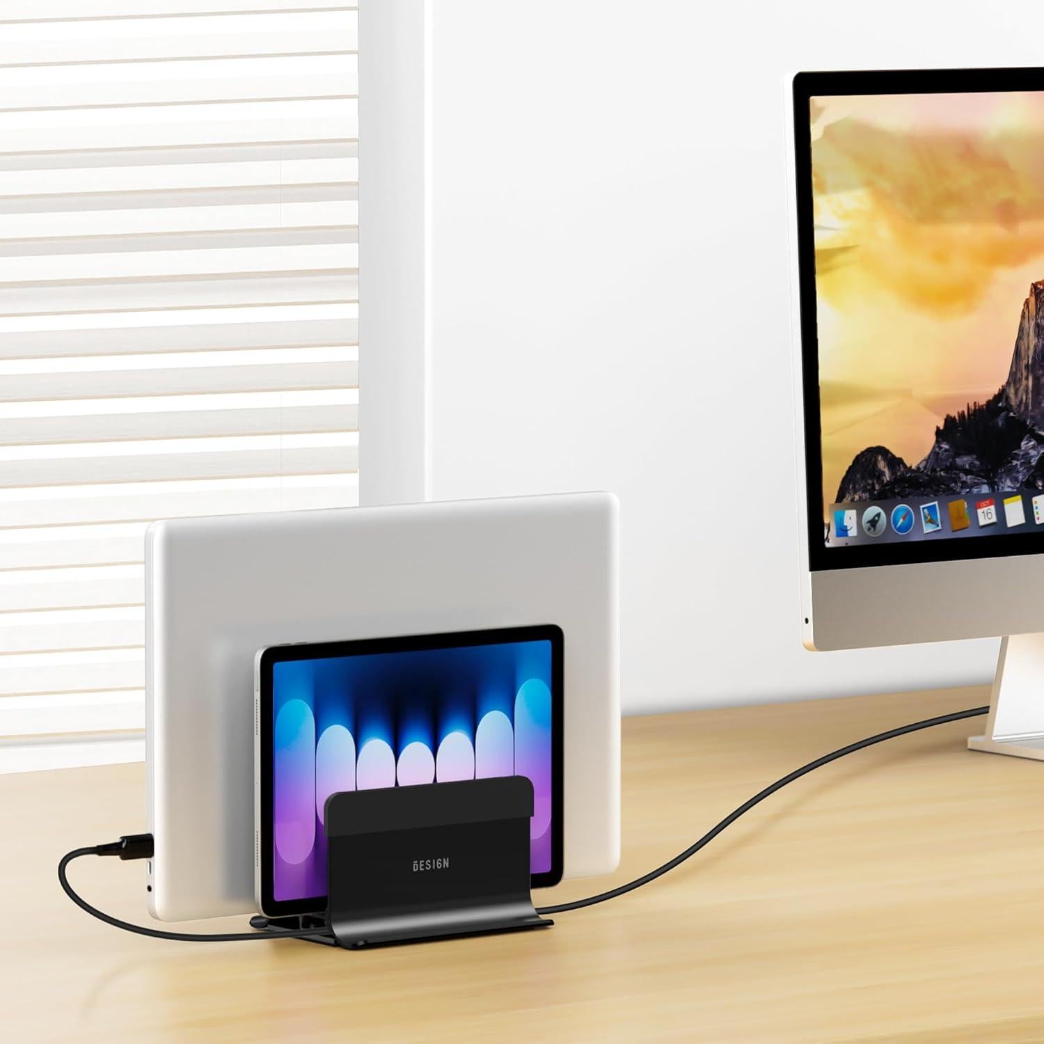 Soporte Vertical para Laptop BESIGN LS13 4 en 1 Antideslizante