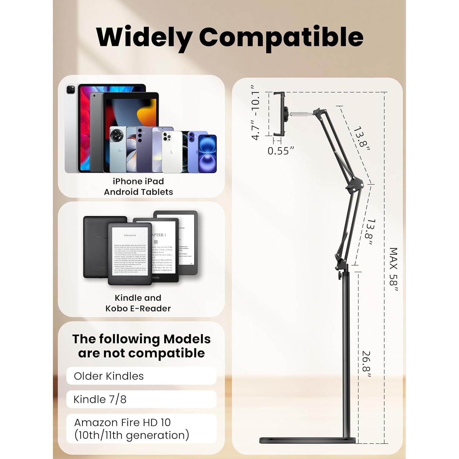 Soporte de Piso para Kindle con Control Remoto - VoltifyMax