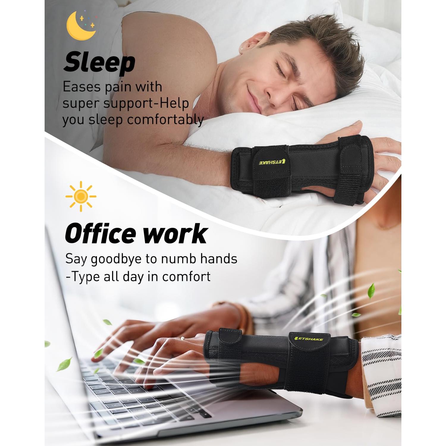 Férula de Muñeca Letshake para Síndrome del Túnel Carpiano