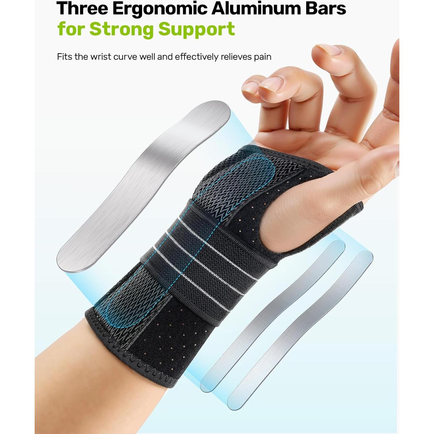 Férula para Túnel Carpiano Rakiie Mediana Mano Derecha Gris