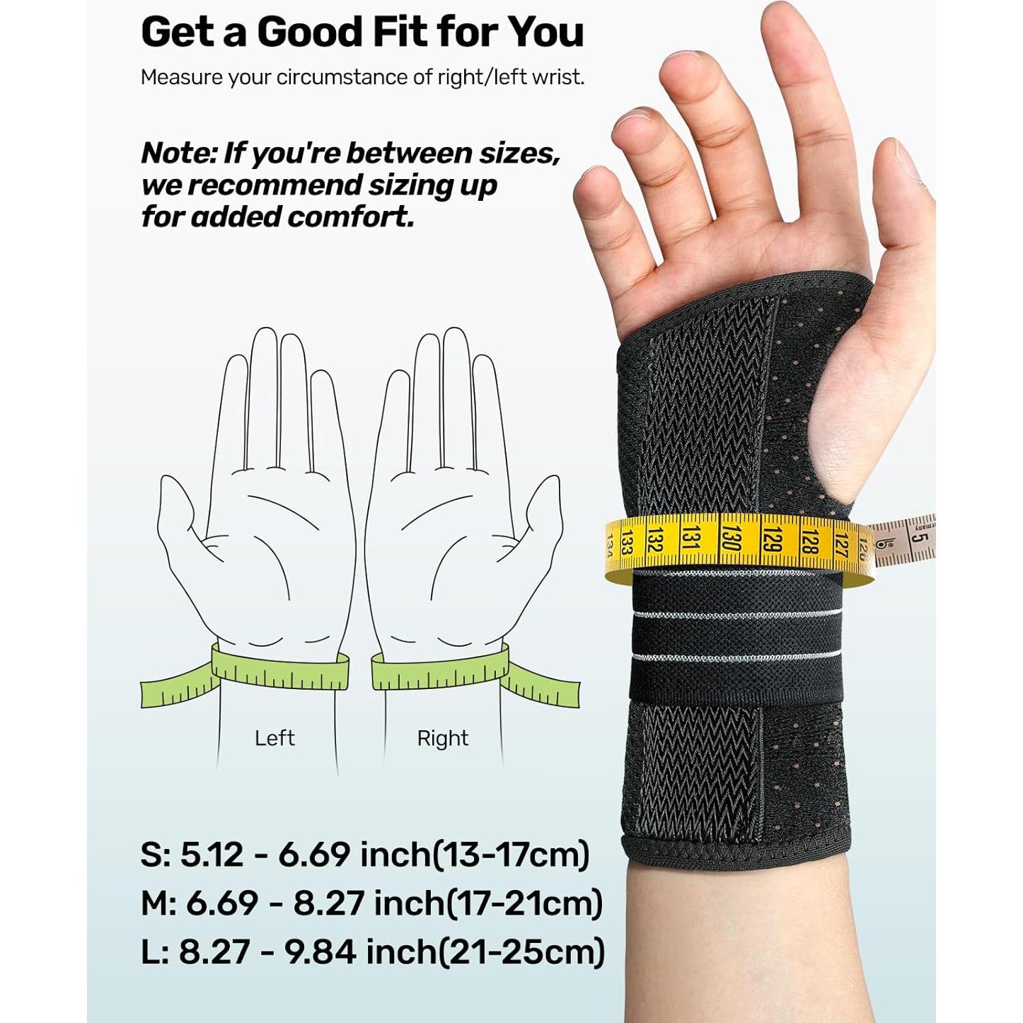 Férula para Túnel Carpiano Rakiie Mediana Mano Derecha Gris