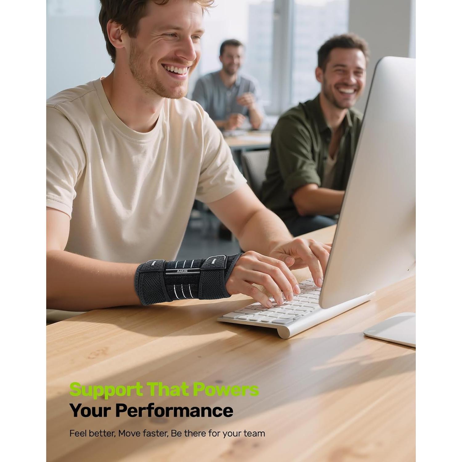 Férula para Túnel Carpiano Rakiie Mediana Mano Derecha Gris