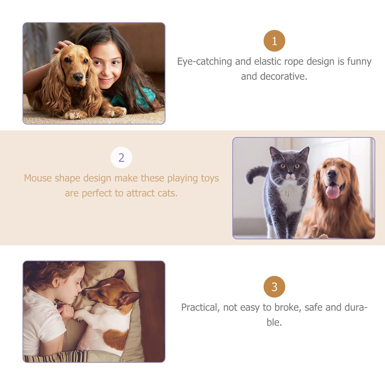 Juguetes Interactivos para Gatos Scicalife - 12 Ratones Coloridos