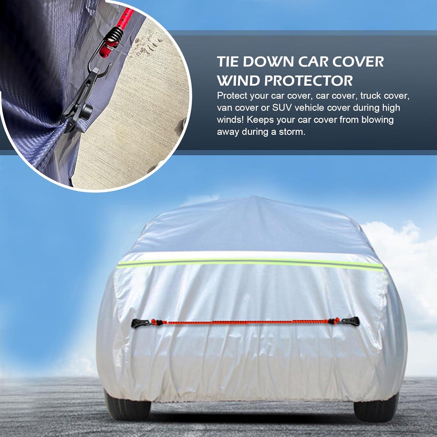 Cuerdas Bungee Elásticas Arwrilt 2 PCS 2m con Ganchos Rojo