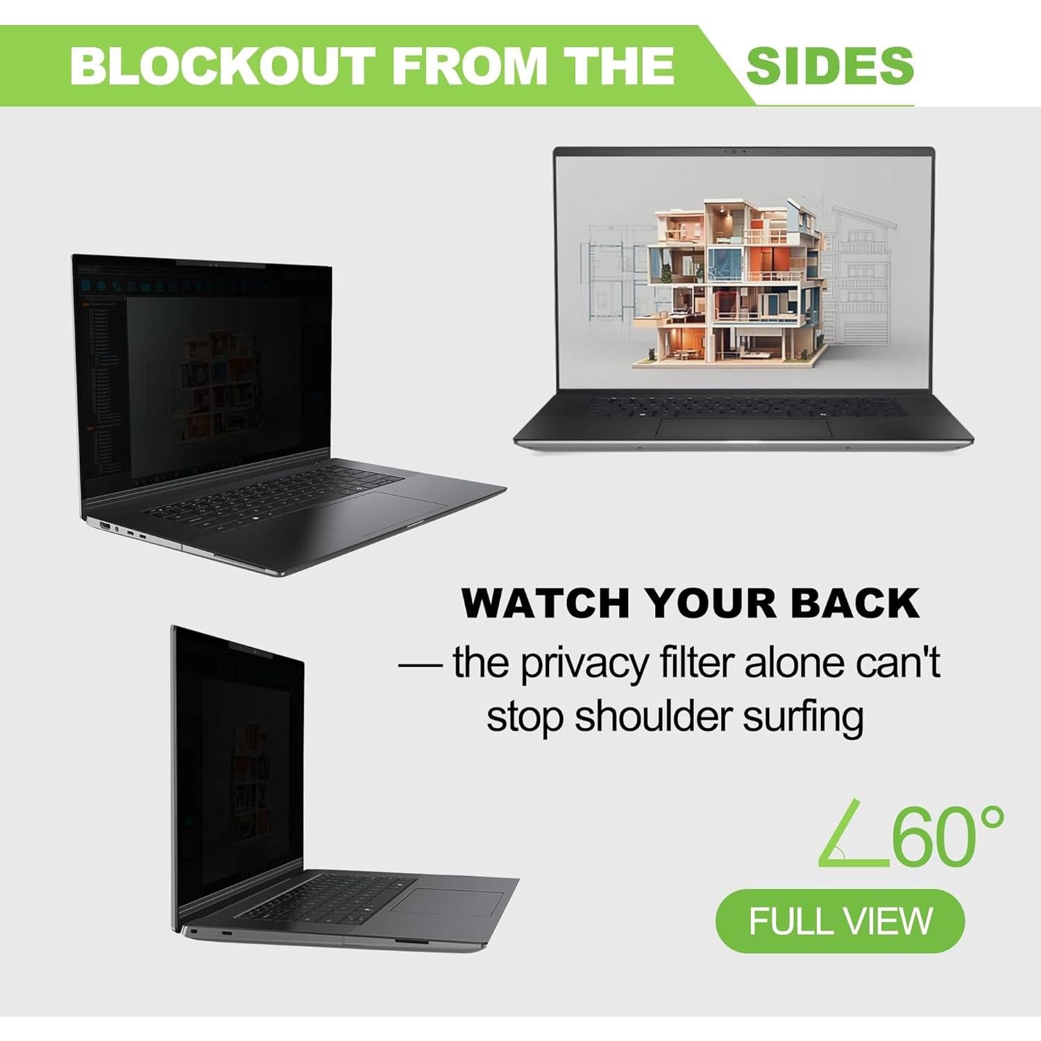 Pantalla de Privacidad Magnética 14" Dabernur Antirreflejo