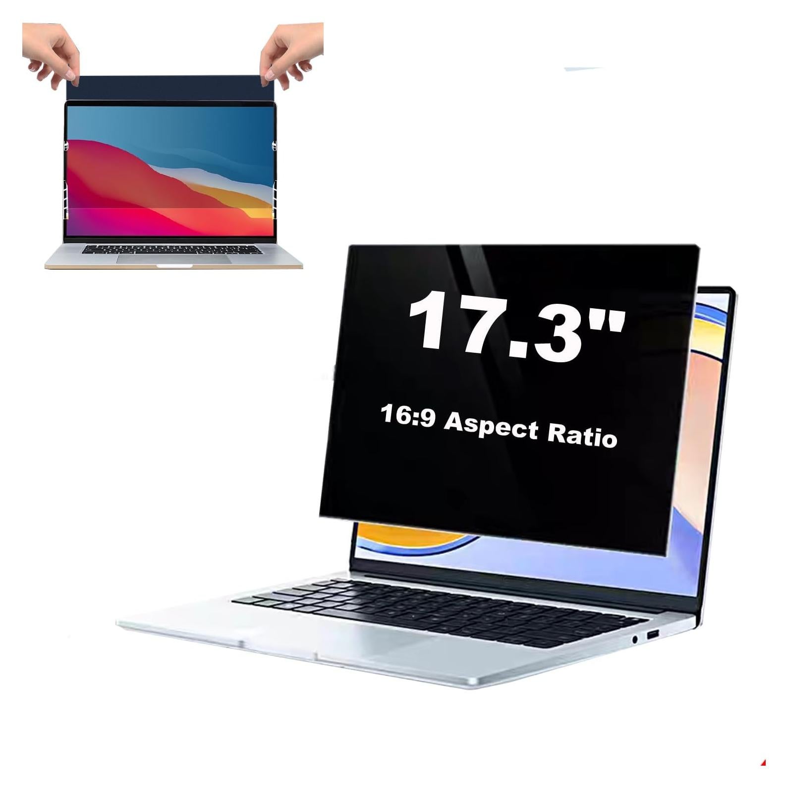 17.3 Inch Laptop Privacy Screen Protector Designed for HP Envy/Dell/Asus/Acer/Samsung/Lenovo,Matte Eye Protection Anti Glare Anti peep Film for All 17.3" with 16:9 Aspect Ratio Laptop