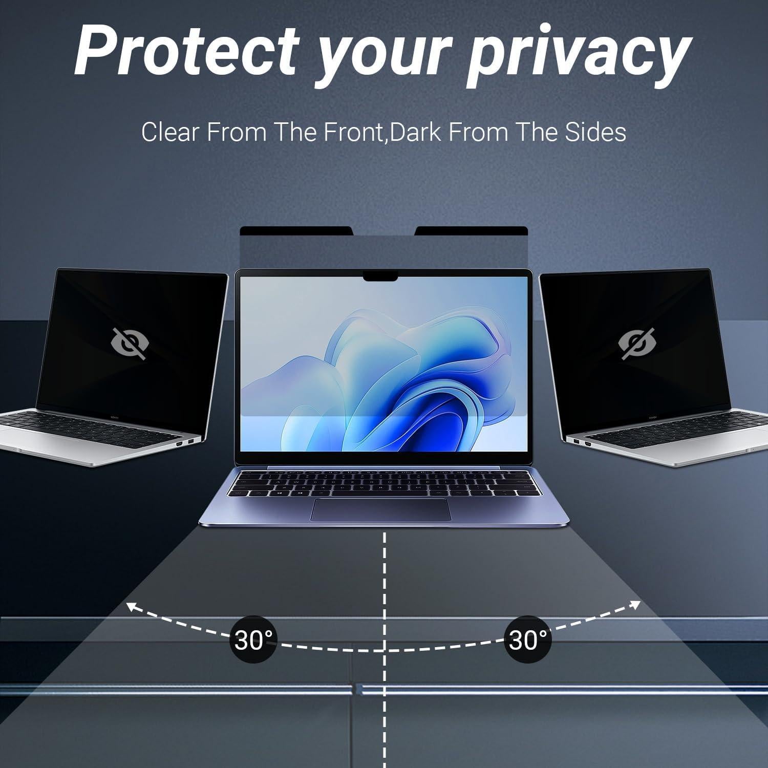 Protector de Pantalla Magnético MUBUY para MacBook Pro 13" 2016-2022